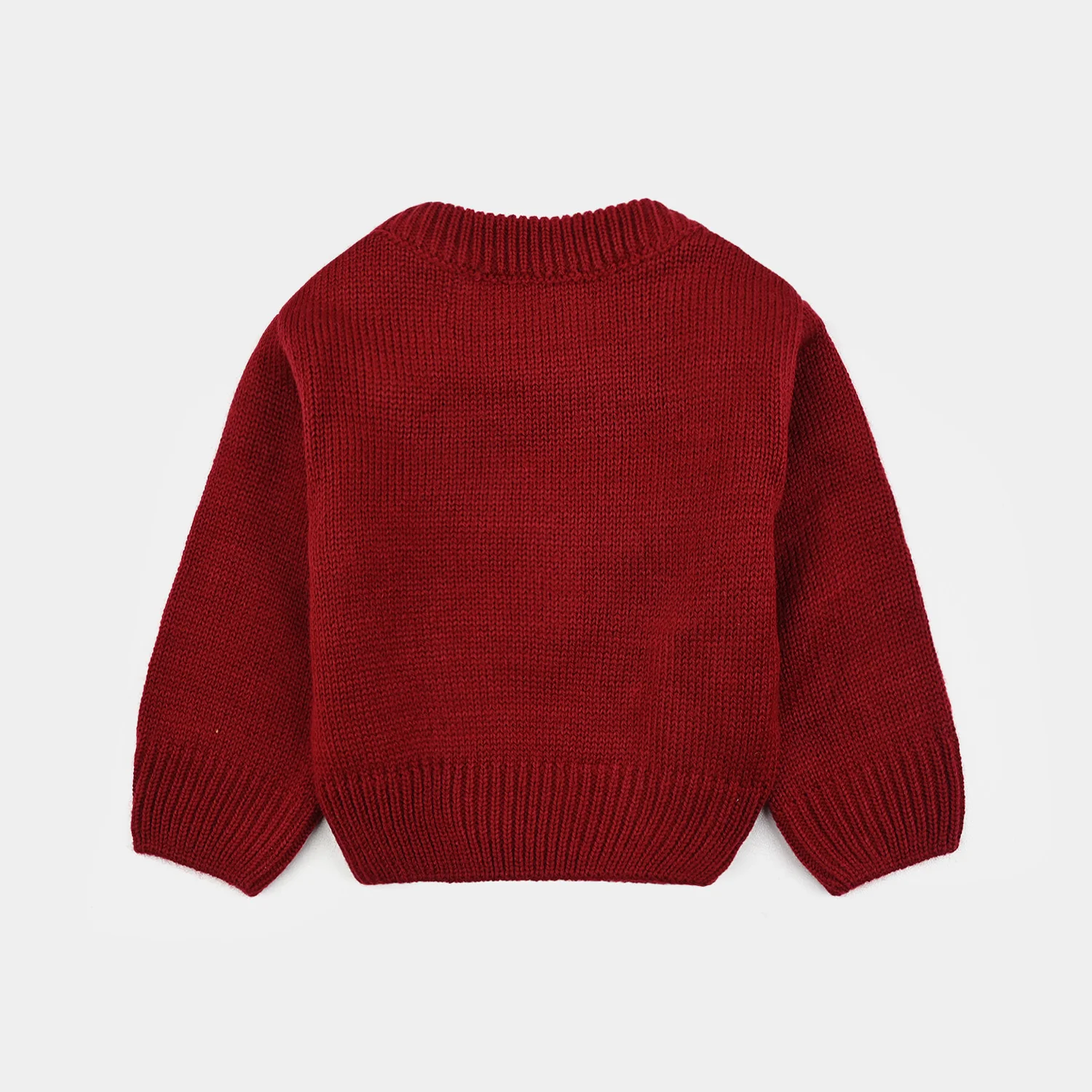 Infant Boys Sweater Smile - Red - Image 3