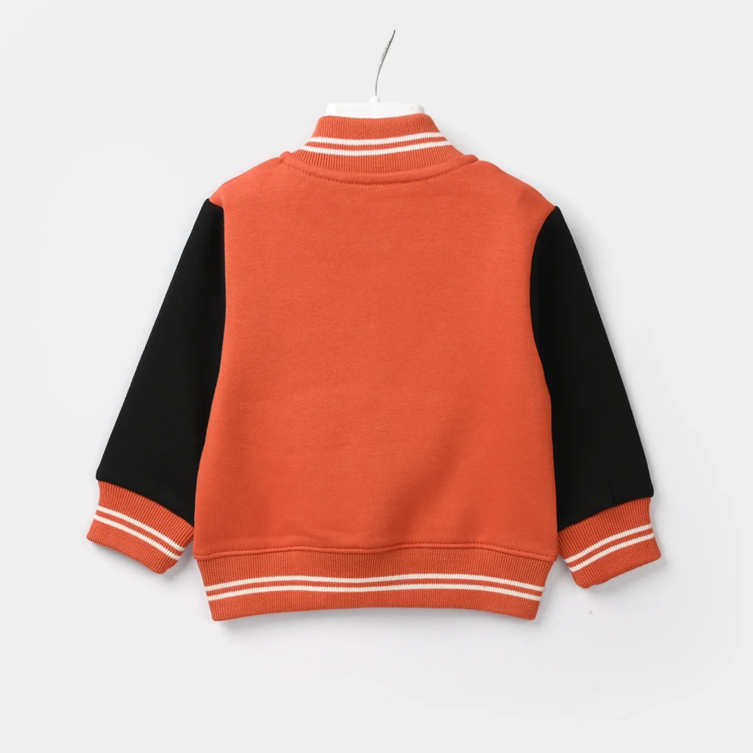 Infant Boys Fleece 2 Piece Suit Lest Play-Orange/Black - Image 4
