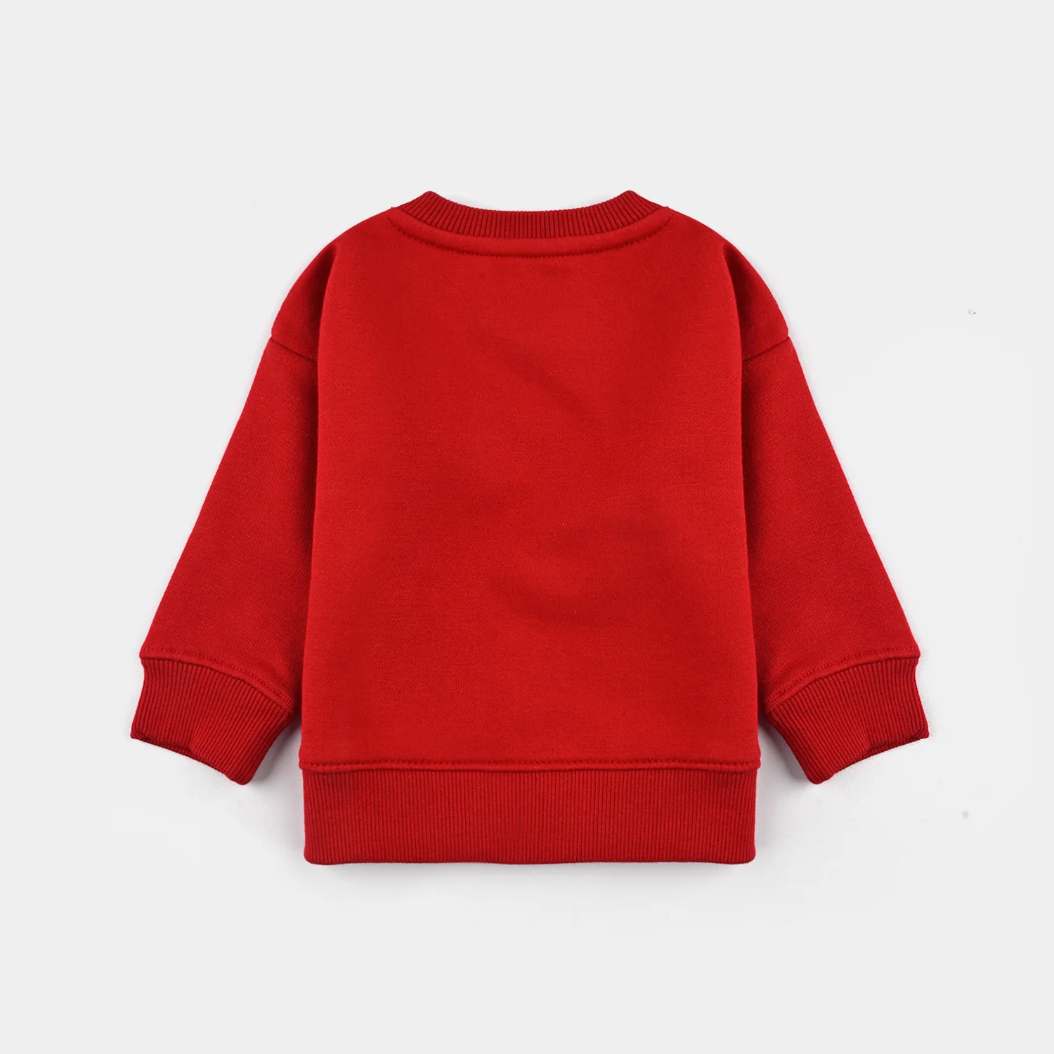 Infant Boys Fleece Sweatshirt-Red - Image 4