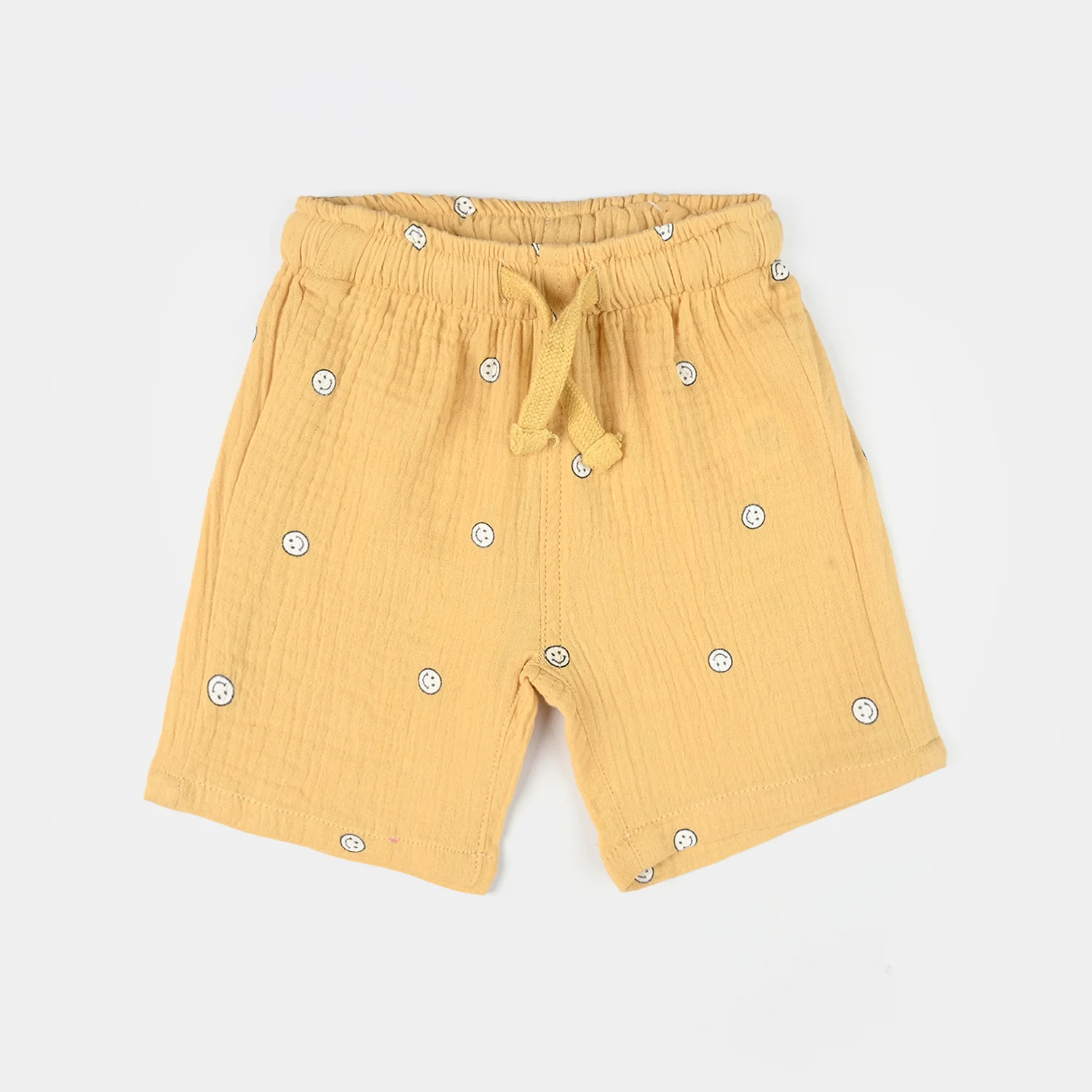 Infant Boys Gauze Shorts (Emoji) - Yellow