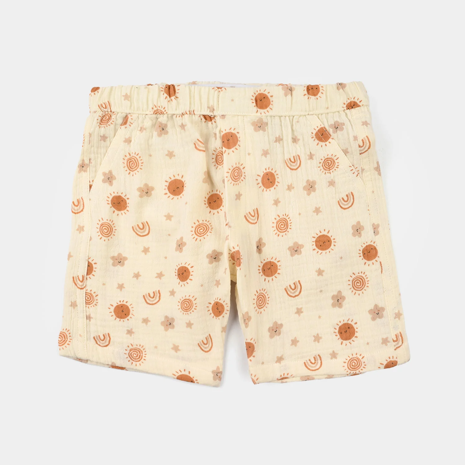 Infant Boys Gauze Woven Suit (Little Shine) – Off White - Image 6