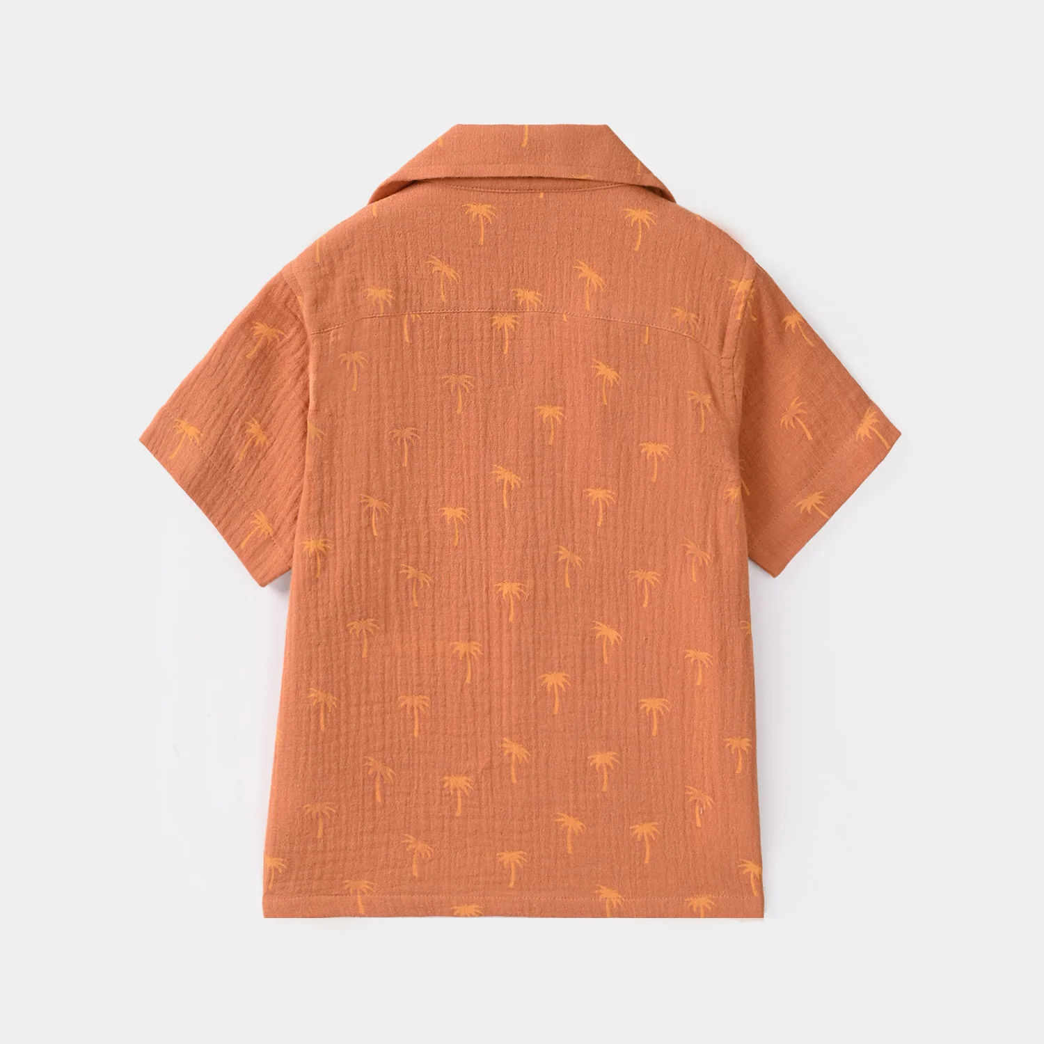 Infant Boys Gauze Woven Suit Palm Tree - Brown - Image 5