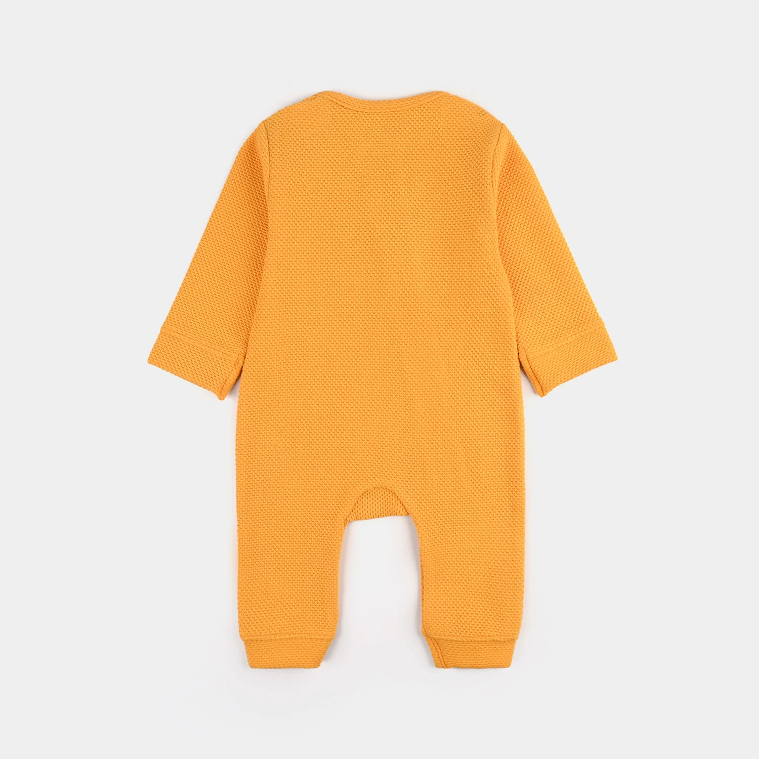 Infant Boys Jacquard Romper - Yellow - Image 4