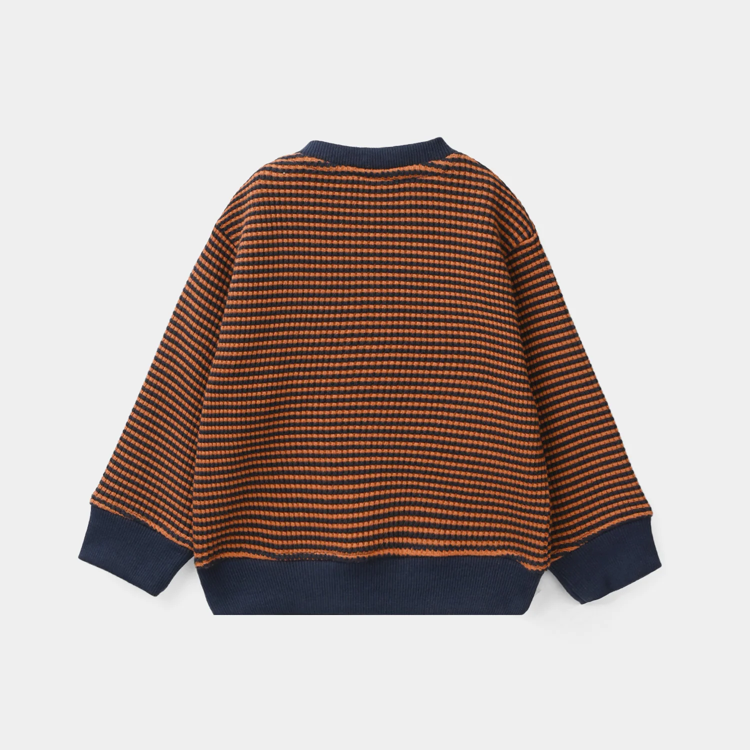 Infant Boys Jacquard Suit (Stripes) - Brown - Image 5