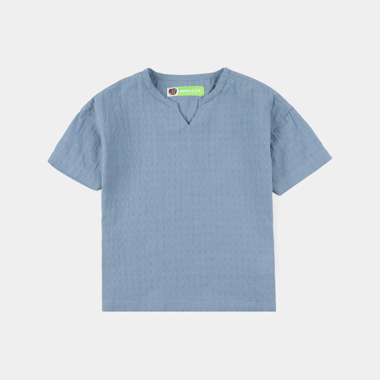 Infant Boys Jacquard Woven Suit - Blue - Image 2