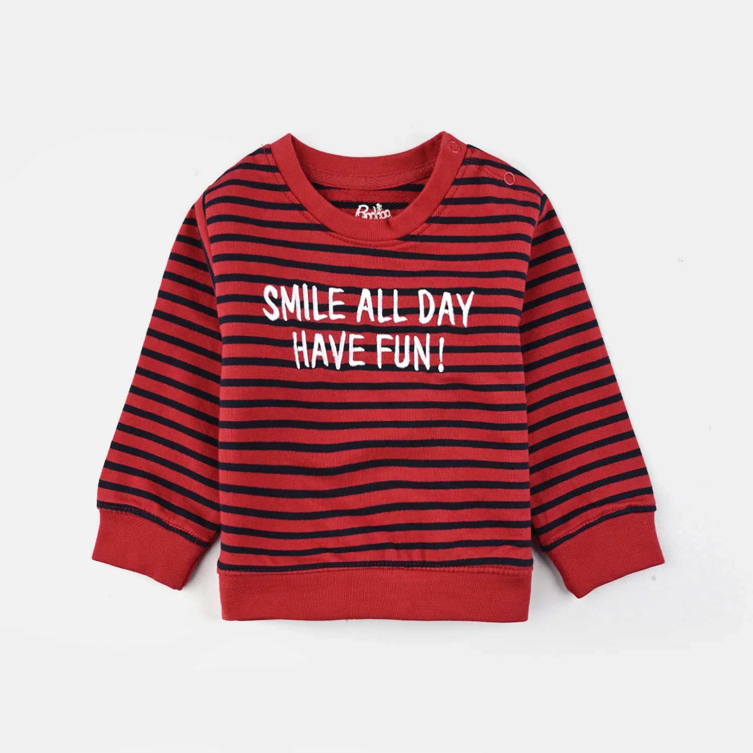 Infant Boys Jersey/Terry 2 Piece Smile All Day-Salsa - Image 2