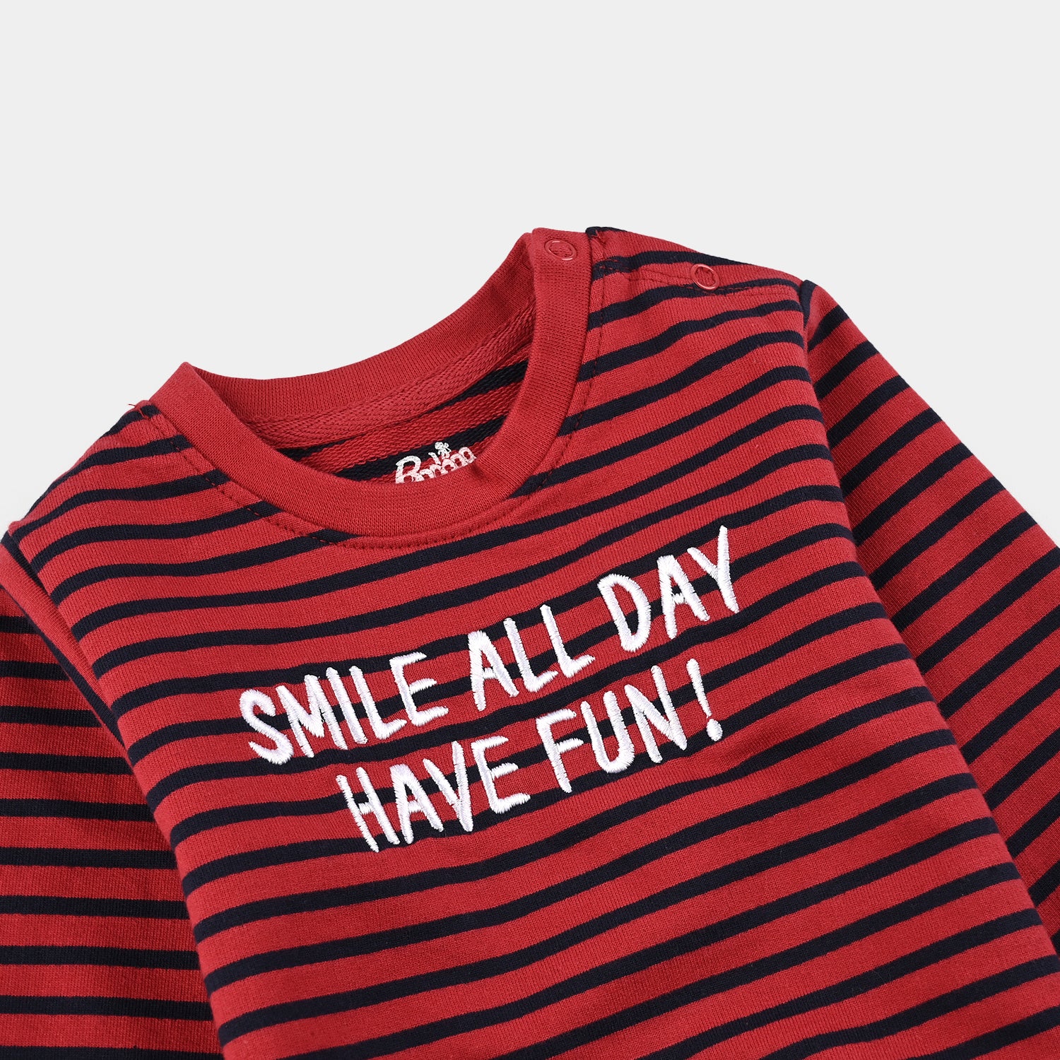Infant Boys Jersey/Terry 2 Piece Smile All Day-Salsa - Image 3