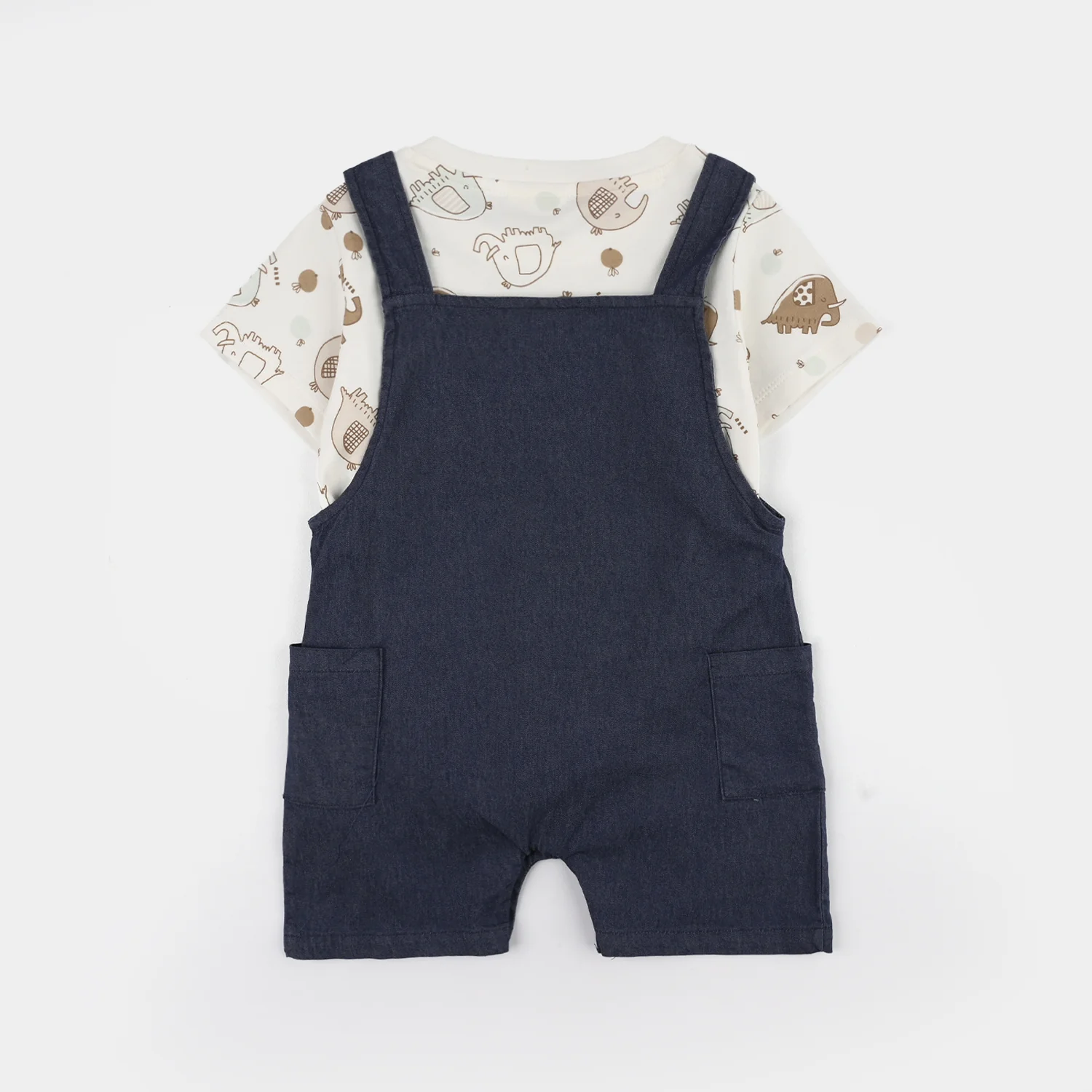 Infant Boys Jersey/Terry 2Pc Suit - Navy - Image 5