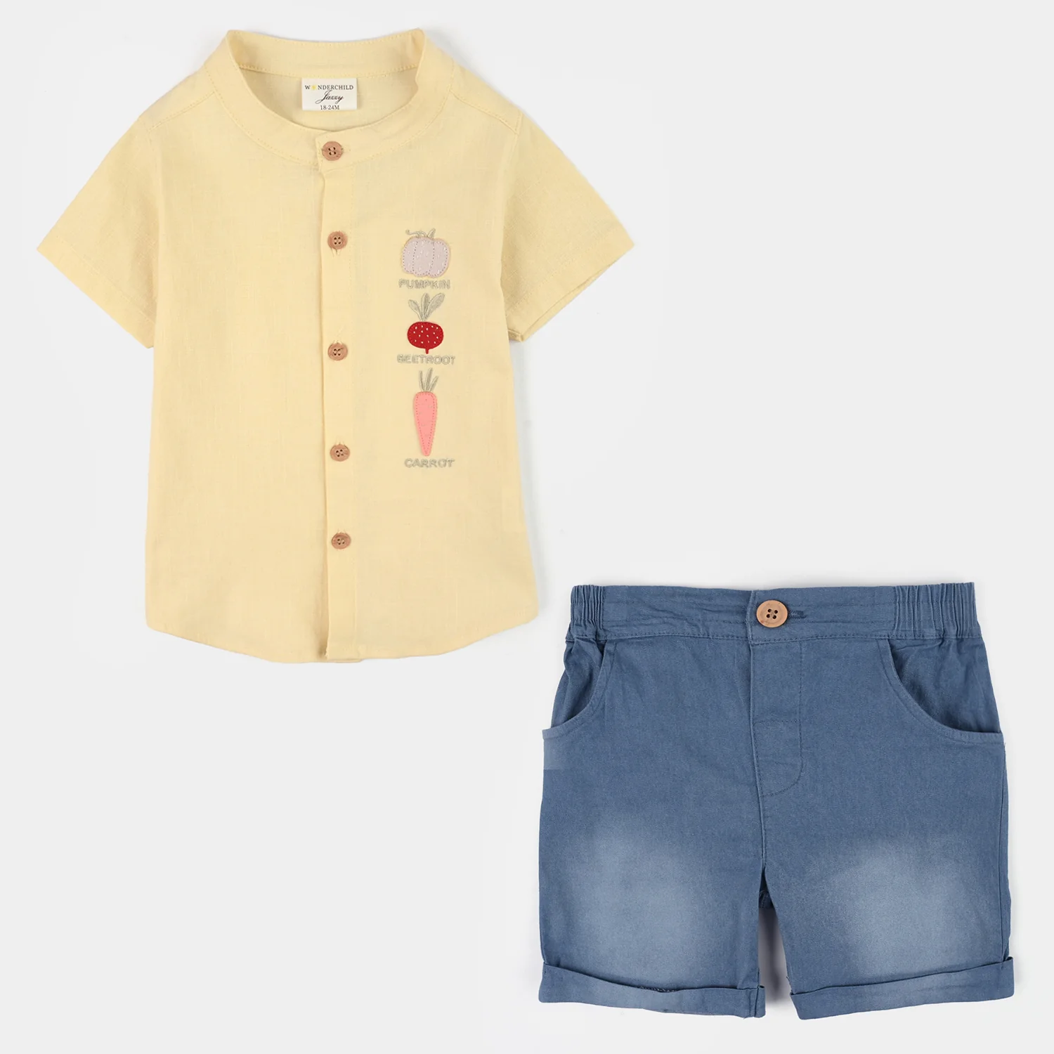 Infant Boys Jersey/Terry 2Pc Suit - Navy