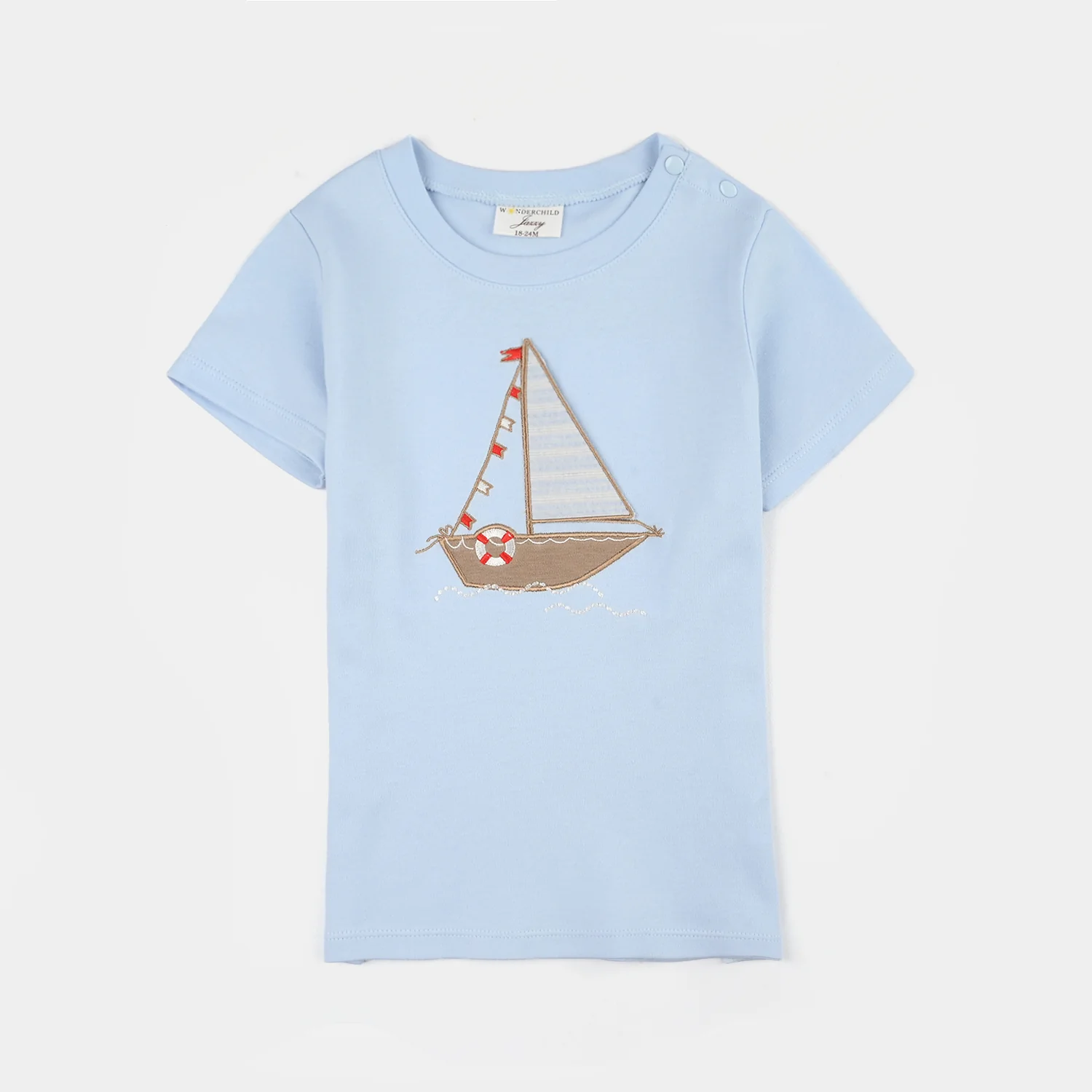 Infant Boys Jersey/Terry 2Pc Suit - Blue - Image 2