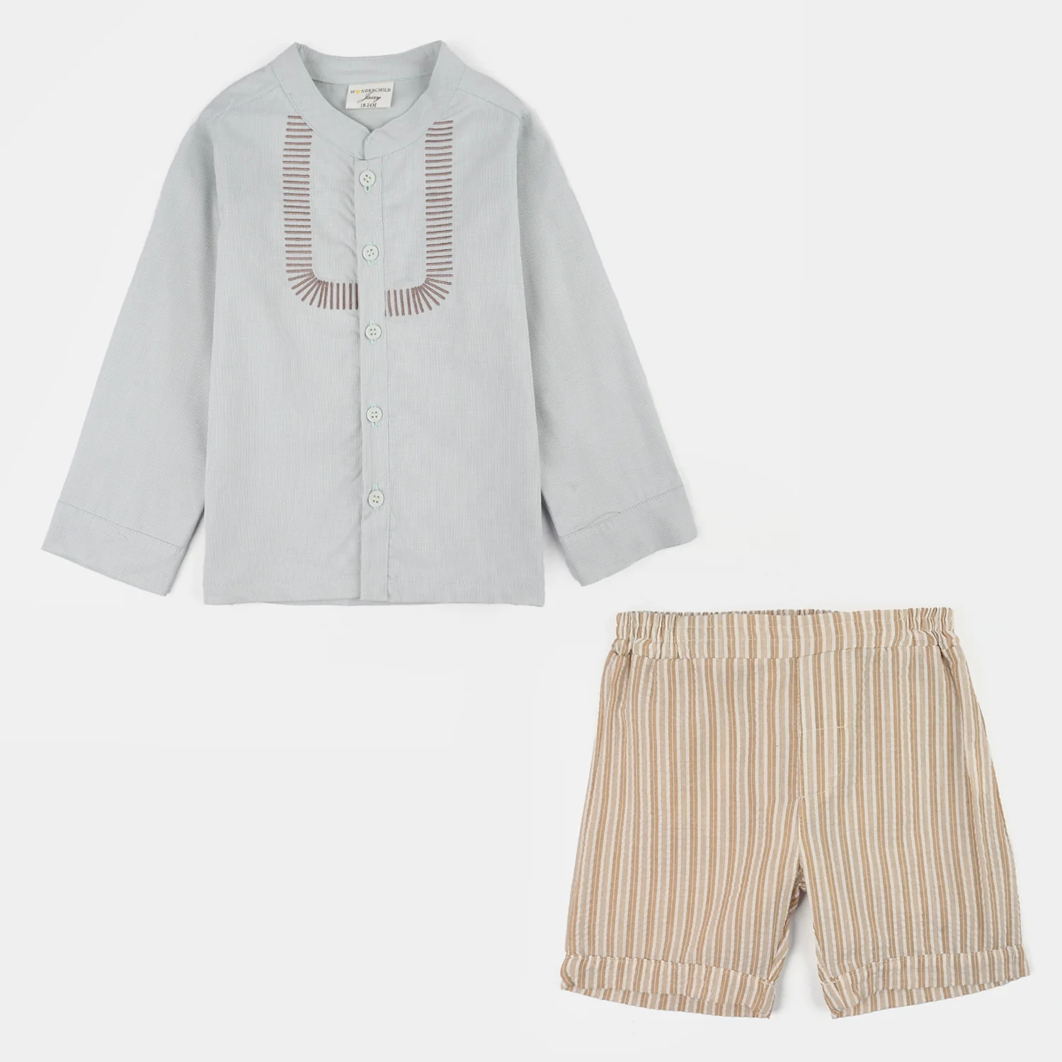 Infant Boys Jersey/Terry 2Pc Suit - Green