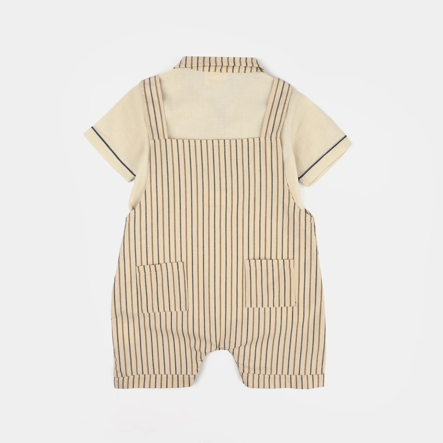 Infant Boys Jersey/Terry 2Pc Suit - Beige - Image 5