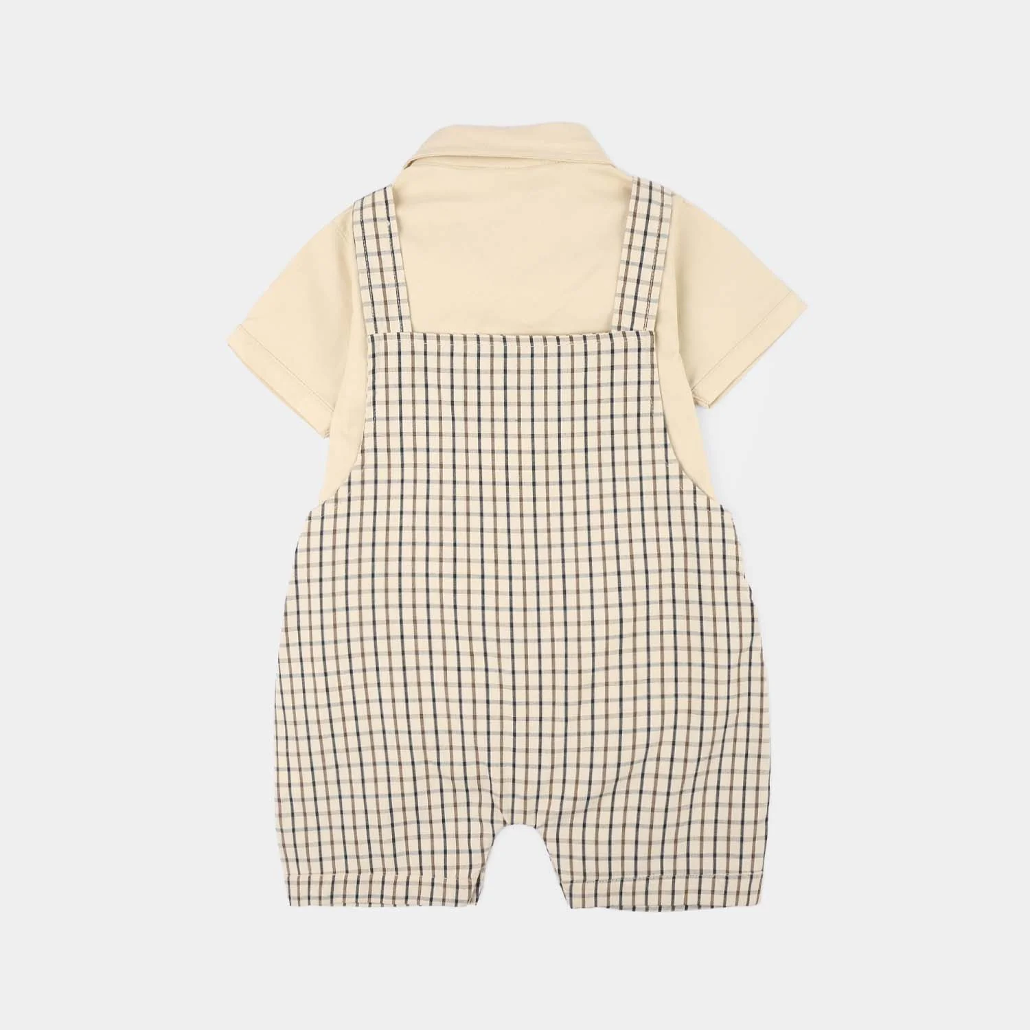 Infant Boys Jersey/Terry 2-Pc Suit - Beige - Image 3