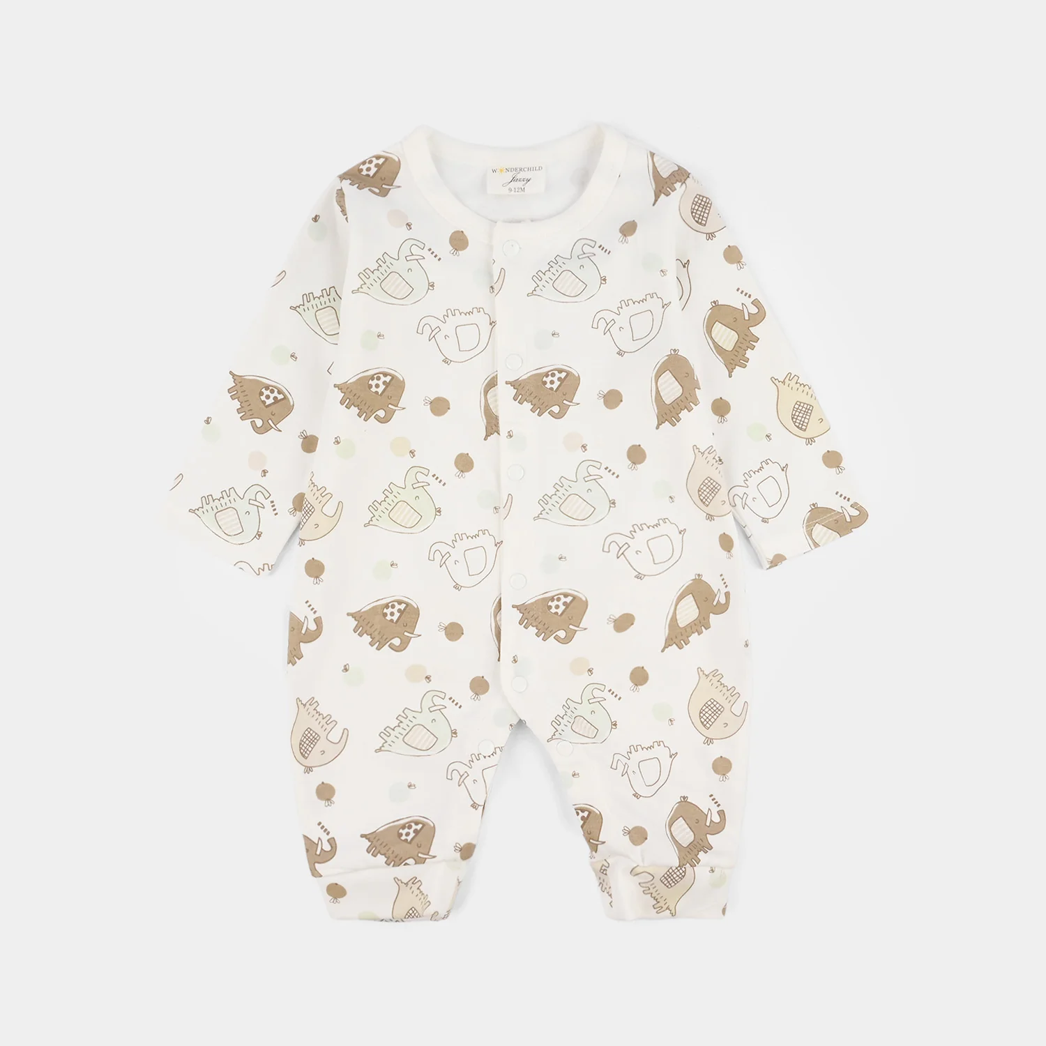 Infant Boys Jersey/Terry 3Pc Gift Set 287-013-Brown.White - Image 2