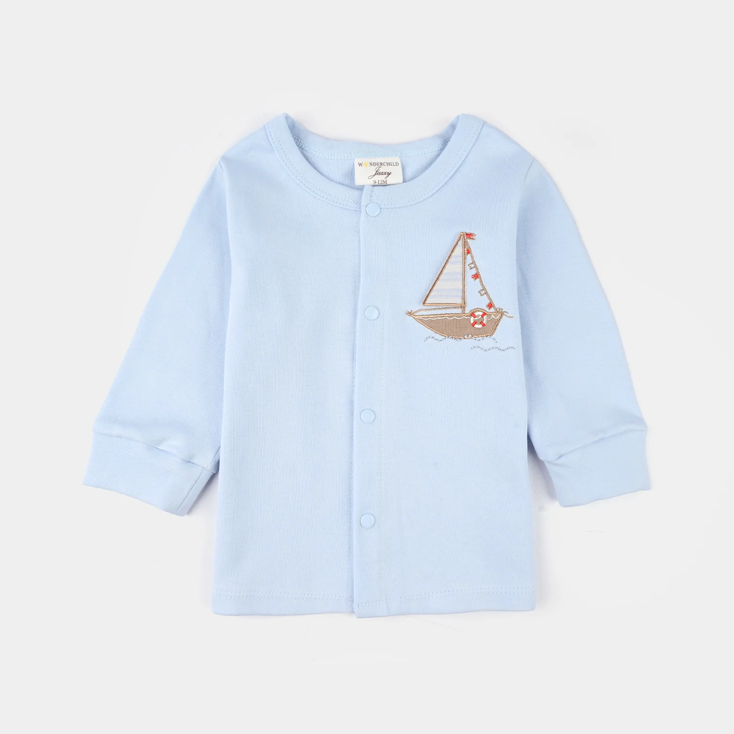 Infant Boys Jersey/Terry 3-Piece Gift Set - Blue - Image 2
