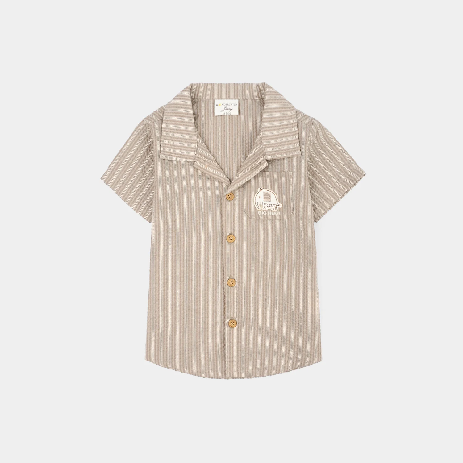 Infant Boys Jersey/Terry 3-Pc Suit - Beige - Image 2