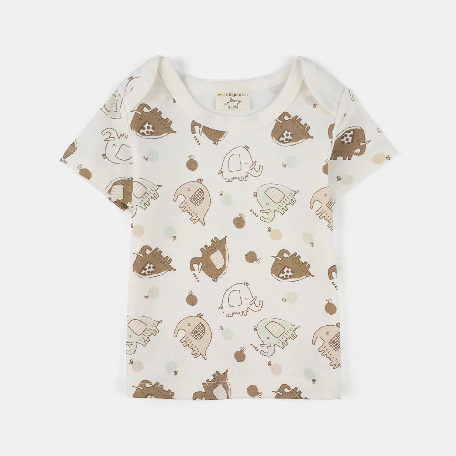 Infant Boys Jersey/Terry 3-Piece Suit - Beige - Image 3