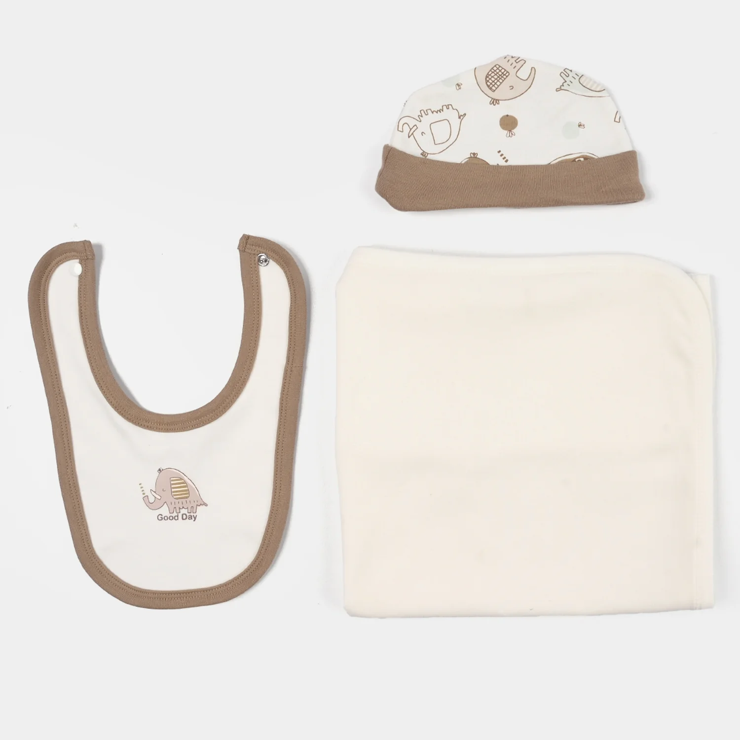 Infant Boys Jersey/Terry 5Pc Gift Set 287-020-BROWN - Image 4