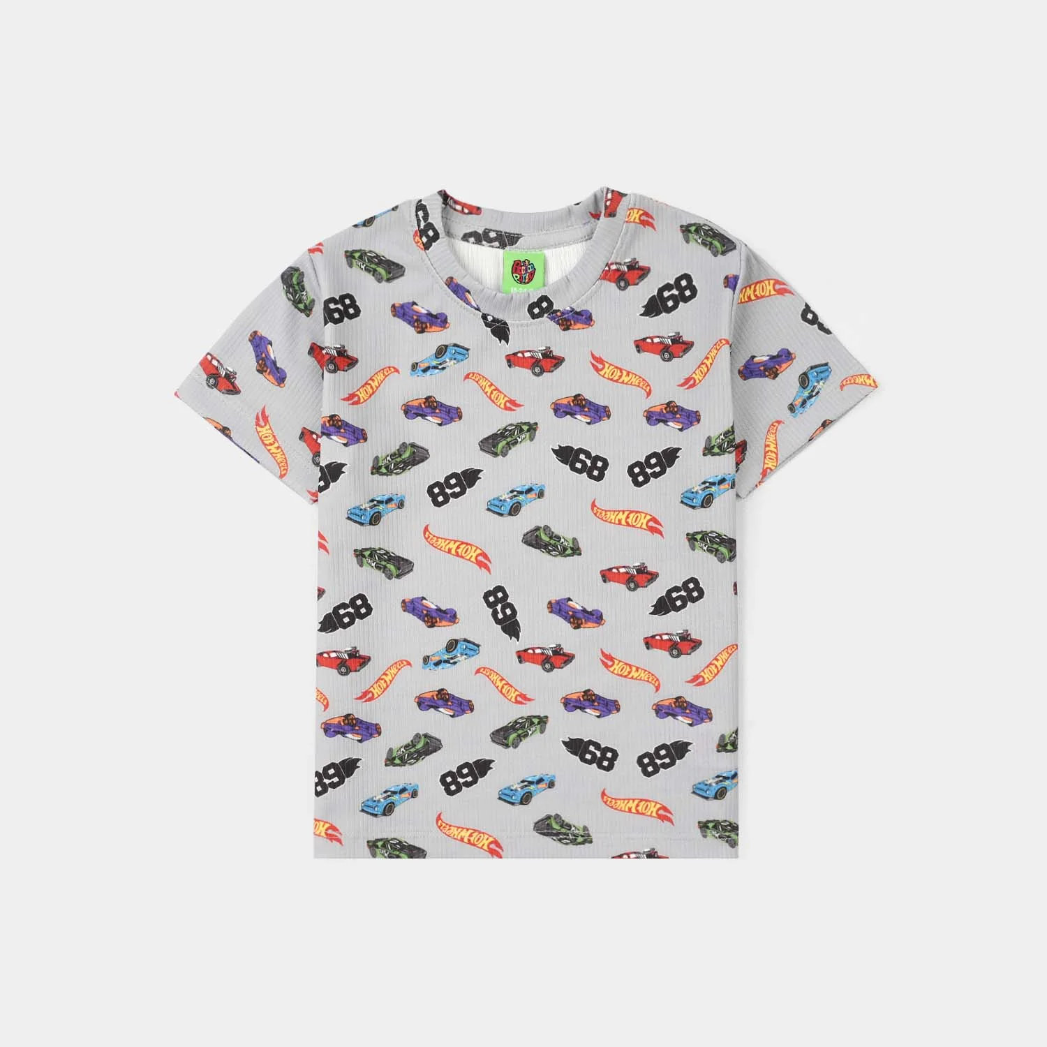 Infant Boys Jersey/Terry Night Suit (Hot Wheels) - Grey - Image 2