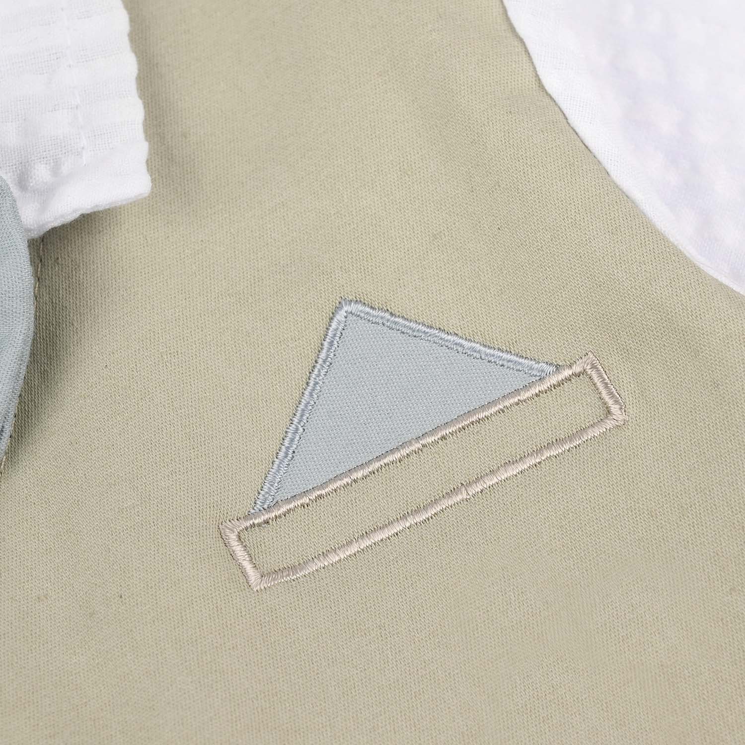 Infant Boys Jersey/Terry Romper  - Blue - Image 3