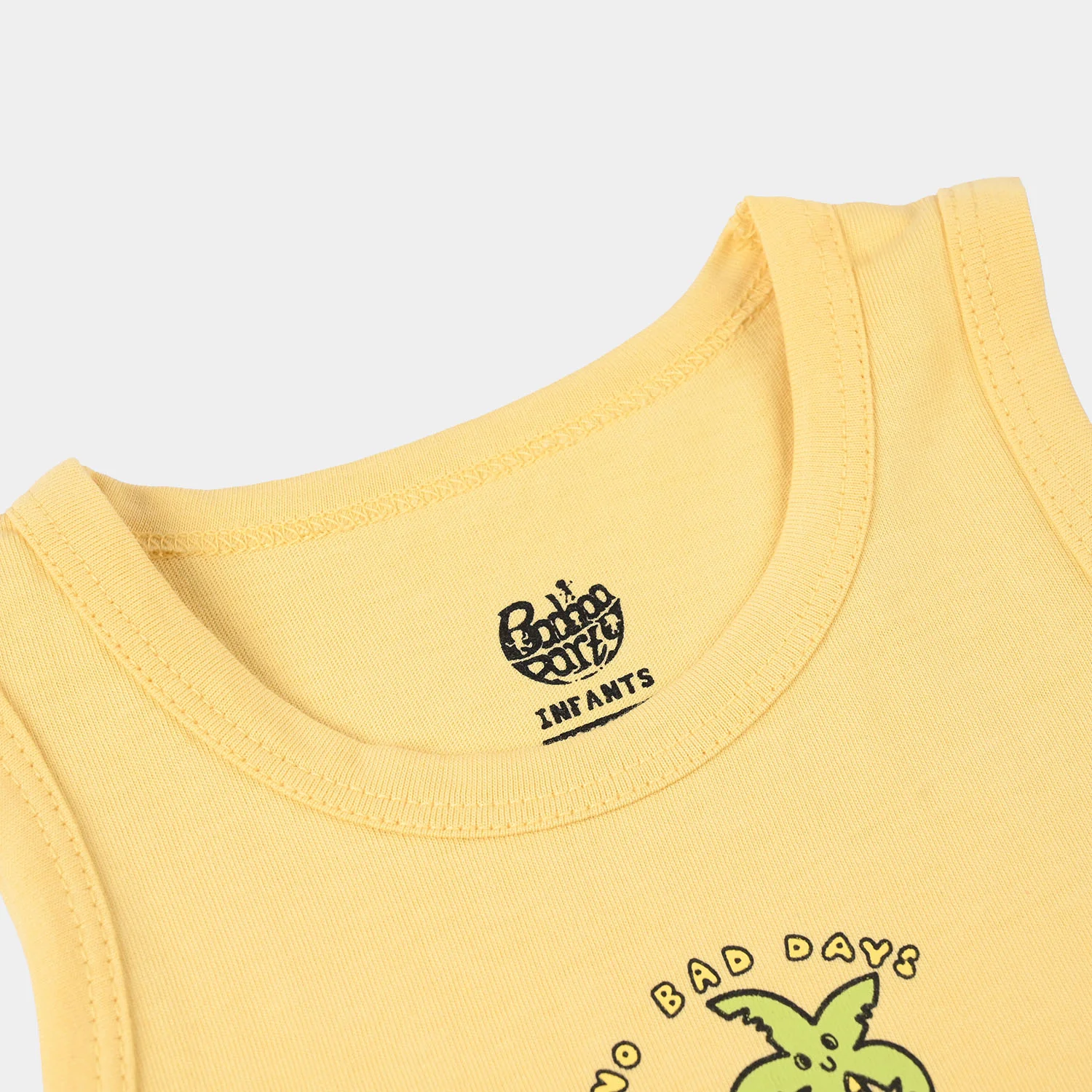 Infant Boys Jersey/Terry Sando (No Bad Day) - Yellow - Image 2