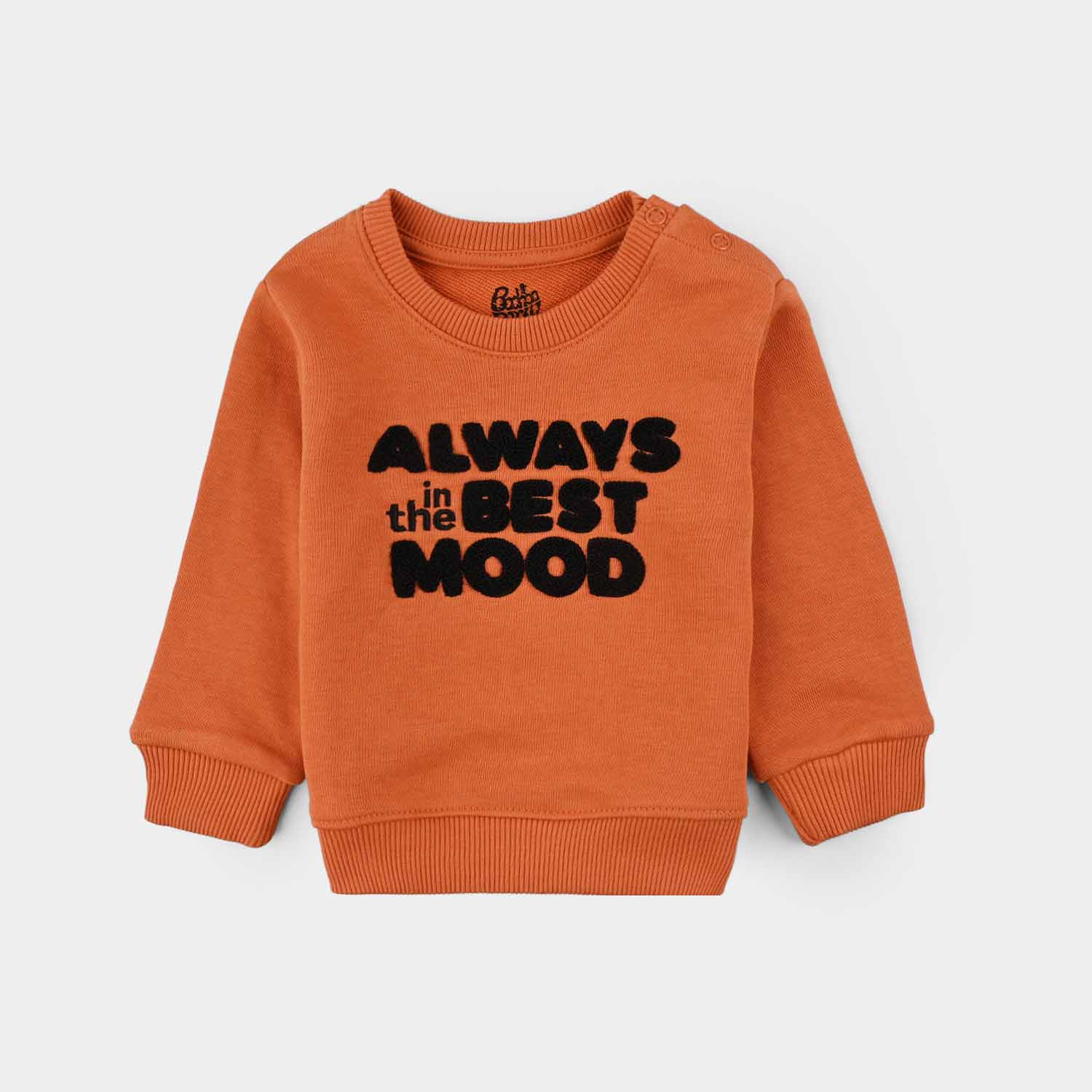 Infant Boys Jersey/Terry Sweatshirt - Orange