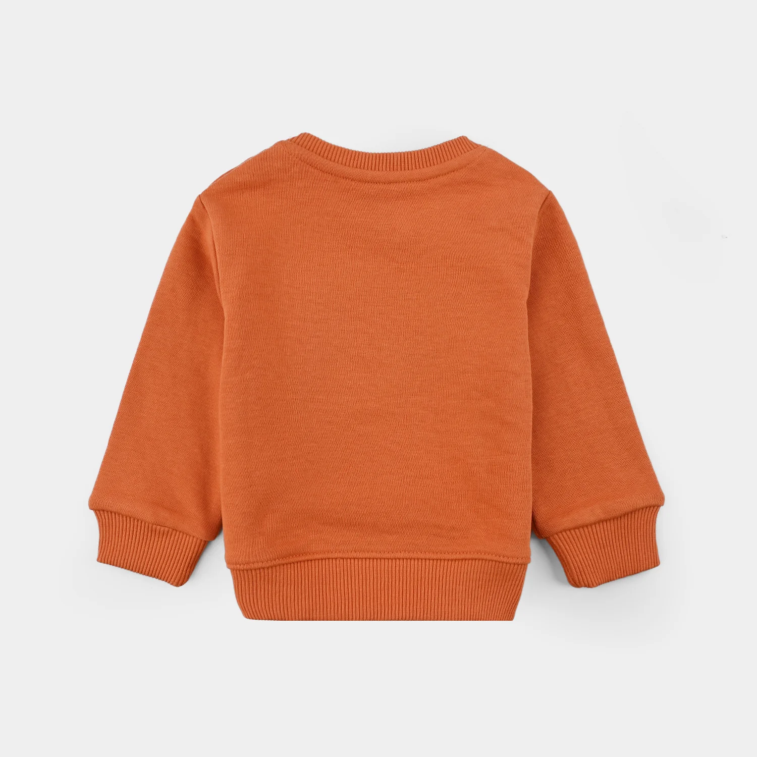 Infant Boys Jersey/Terry Sweatshirt - Orange - Image 4