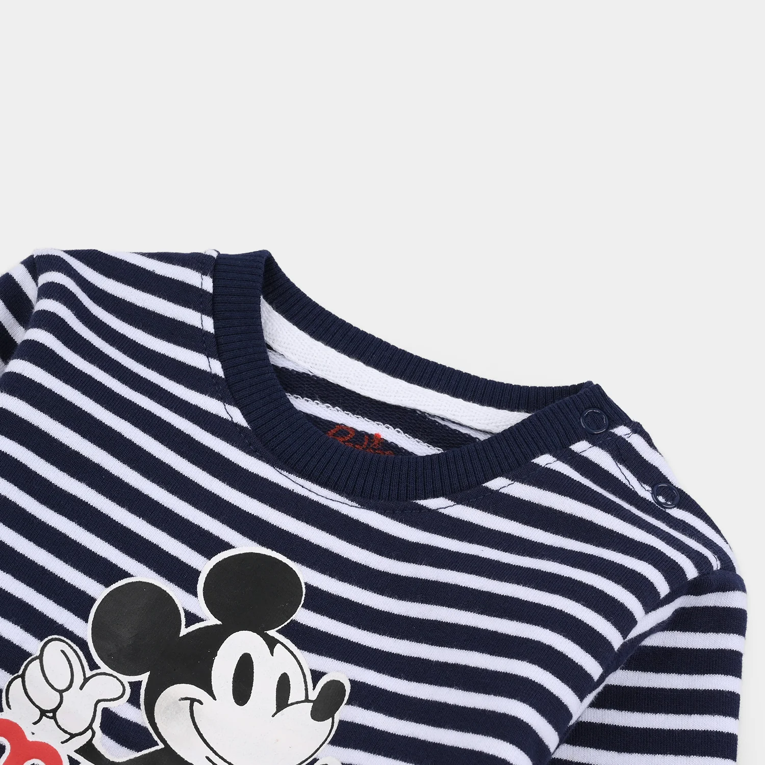 Infant Boys Jersey/Terry Sweatshirt - Navy - Image 2