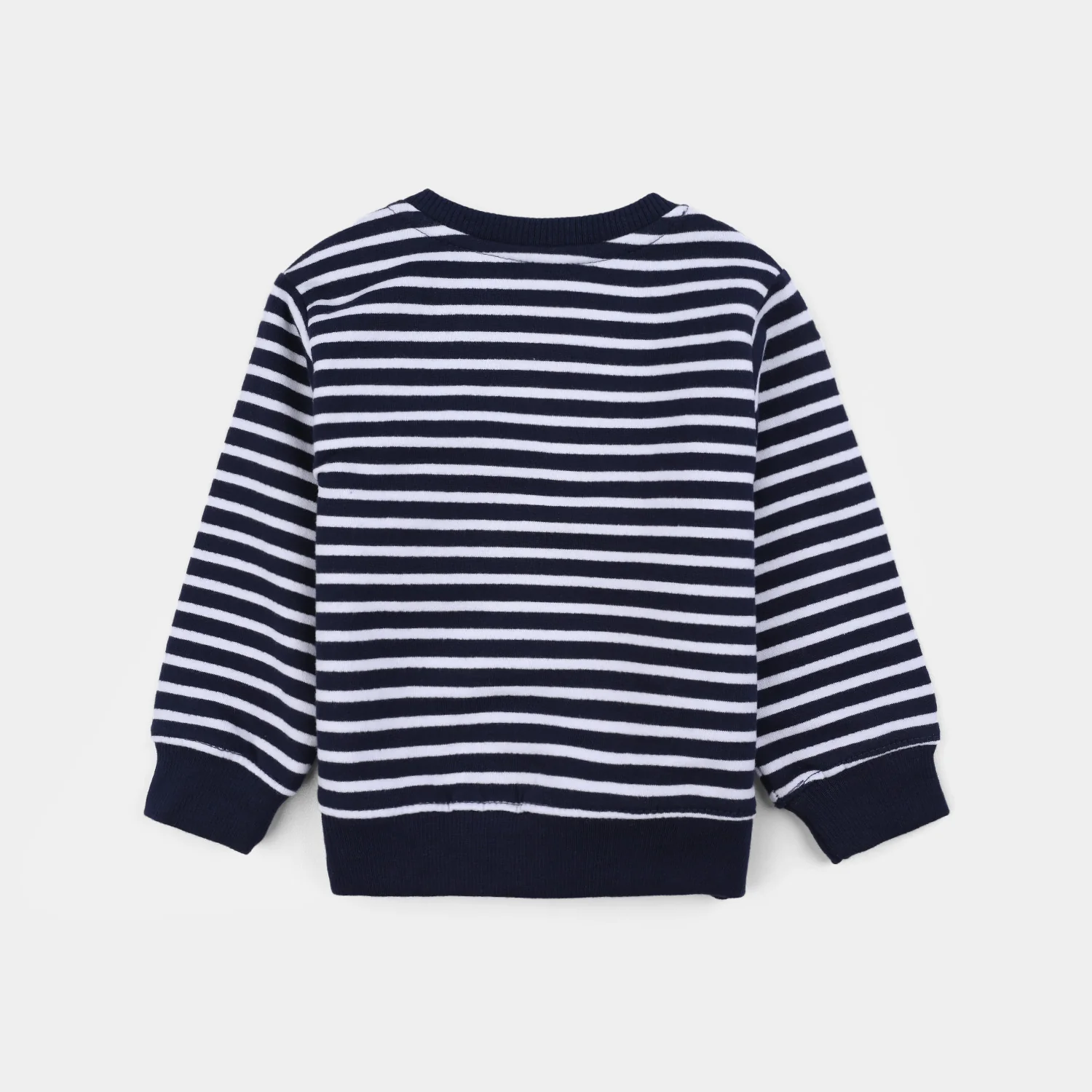 Infant Boys Jersey/Terry Sweatshirt - Navy - Image 4