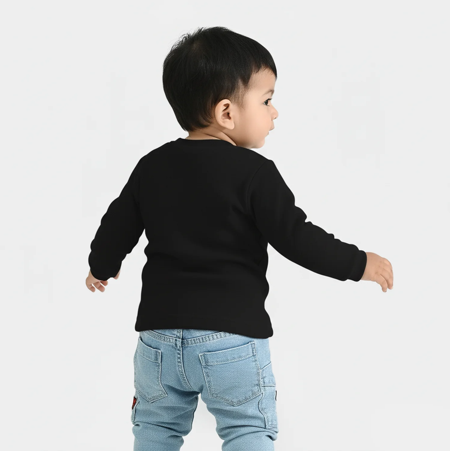Infant Boys Jersey/Terry T-Shirt Amazing Nephew-BLACK - Image 4