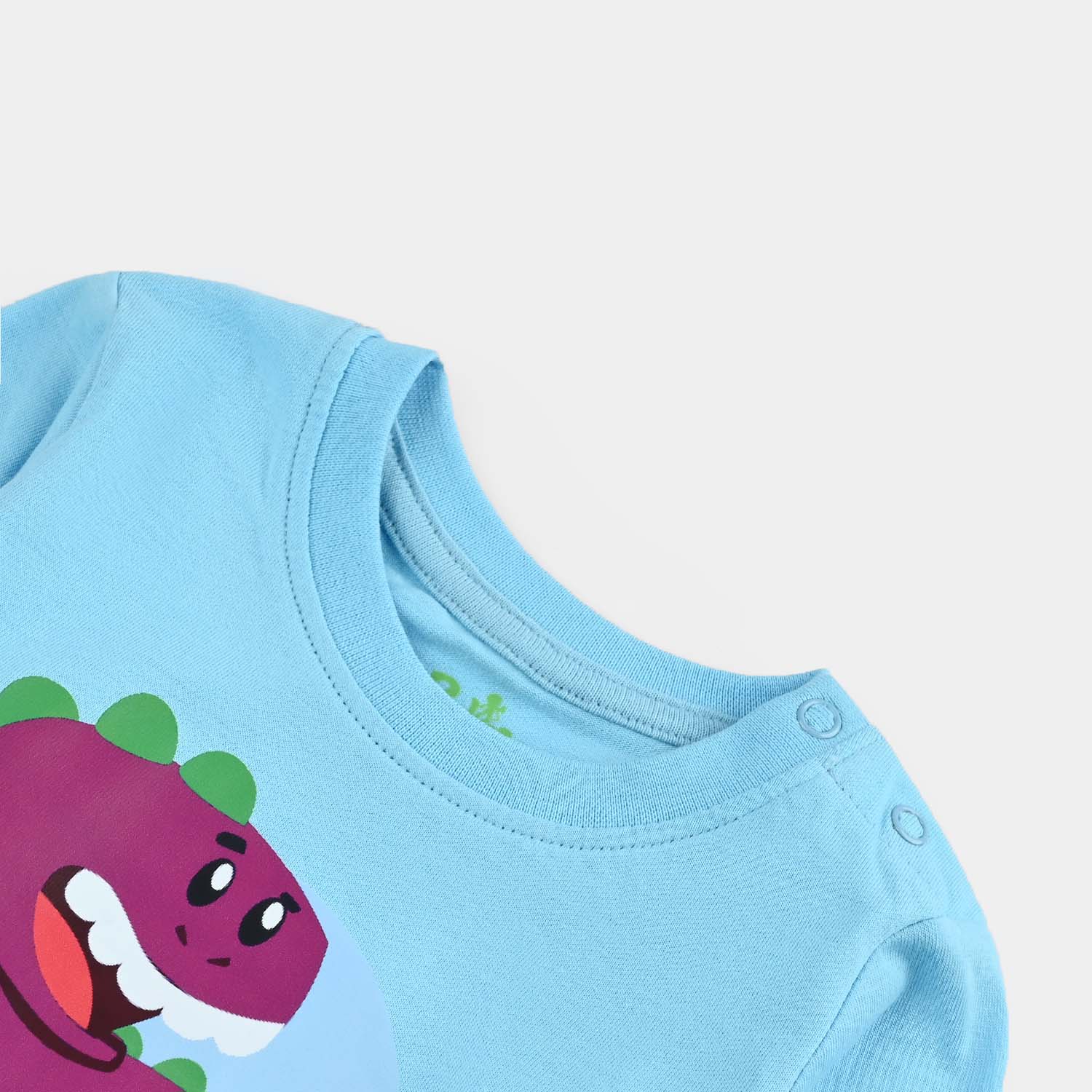 Infant Boys Jersey/Terry T-Shirt (Brotherosaur) - Blue - Image 2