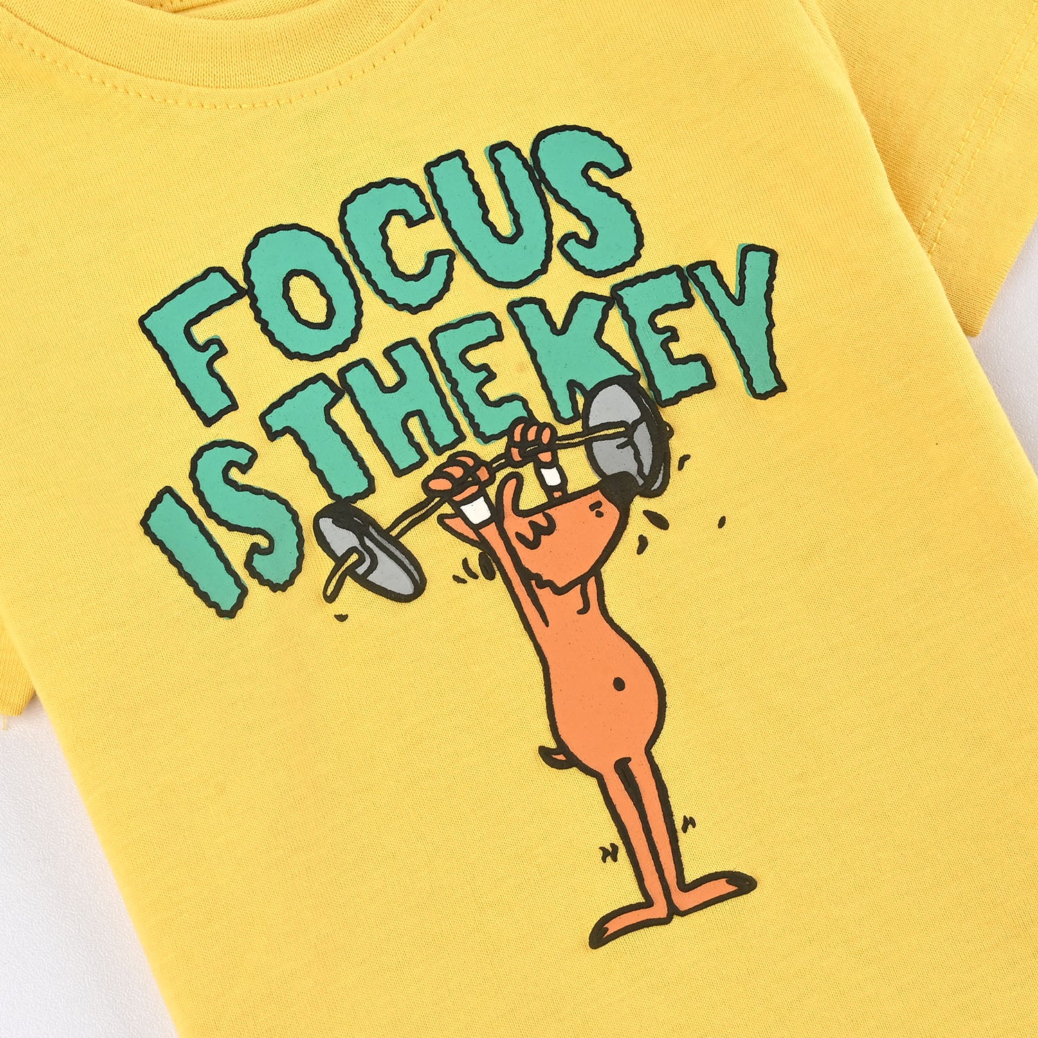 Infant Boys Jersey/Terry T-Shirt FOCUS IS THE KEY - Image 3