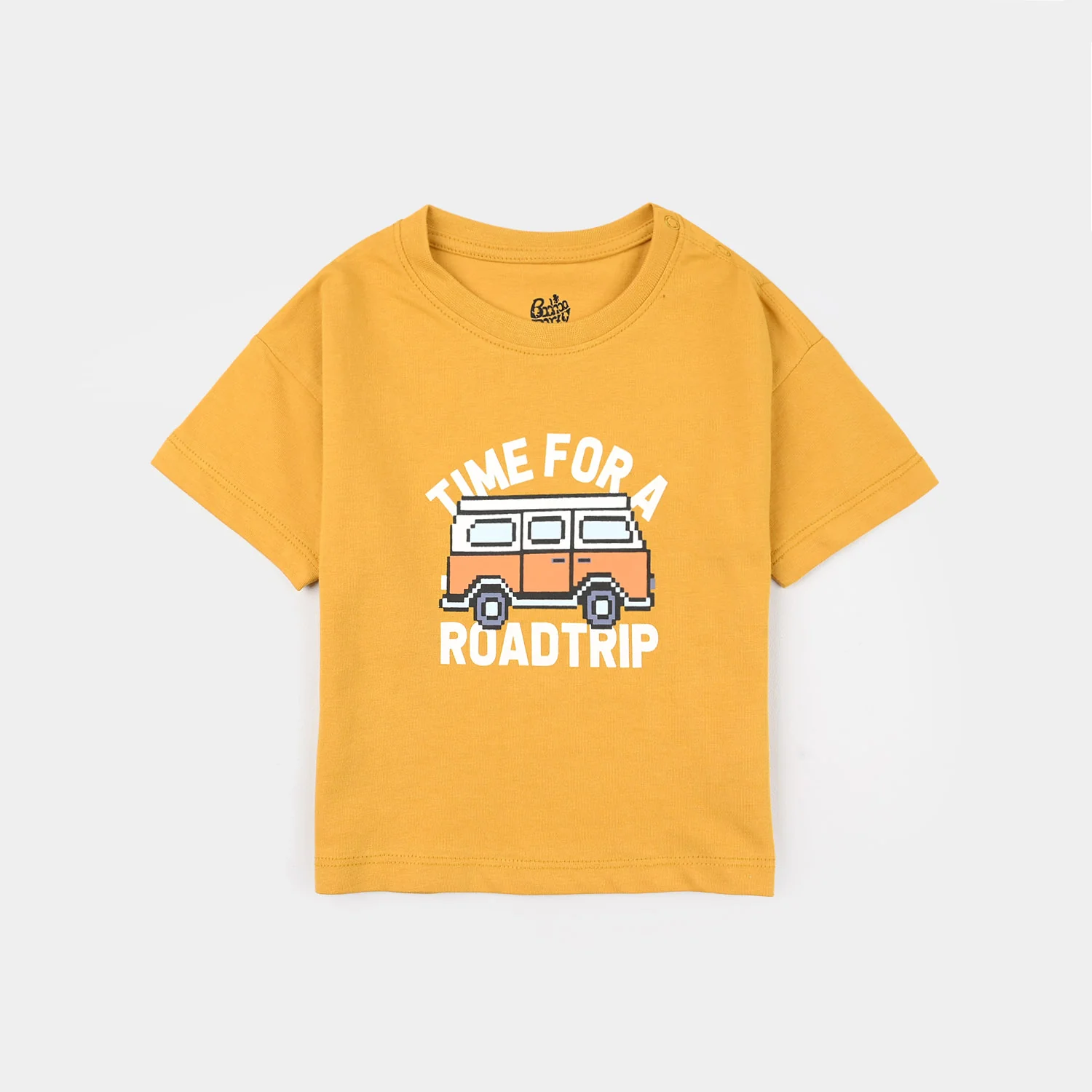 Infant Boys Jersey/Terry T-Shirt (Road Trip) - Yellow