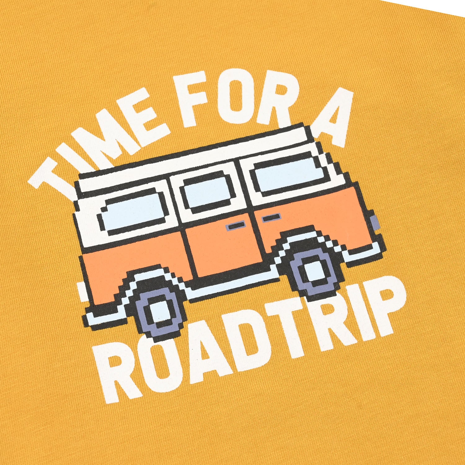 Infant Boys Jersey/Terry T-Shirt (Road Trip) - Yellow - Image 3