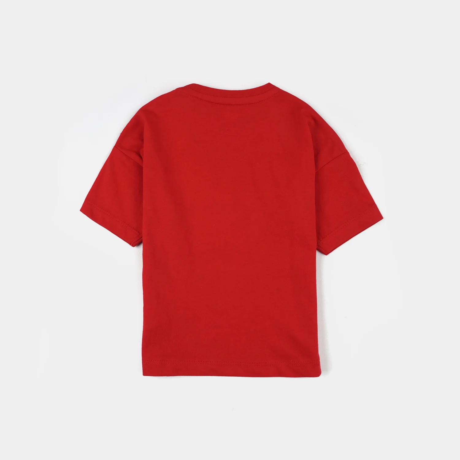 Infant Boys Jersey/Terry T-Shirt (Wheels) - Red - Image 4