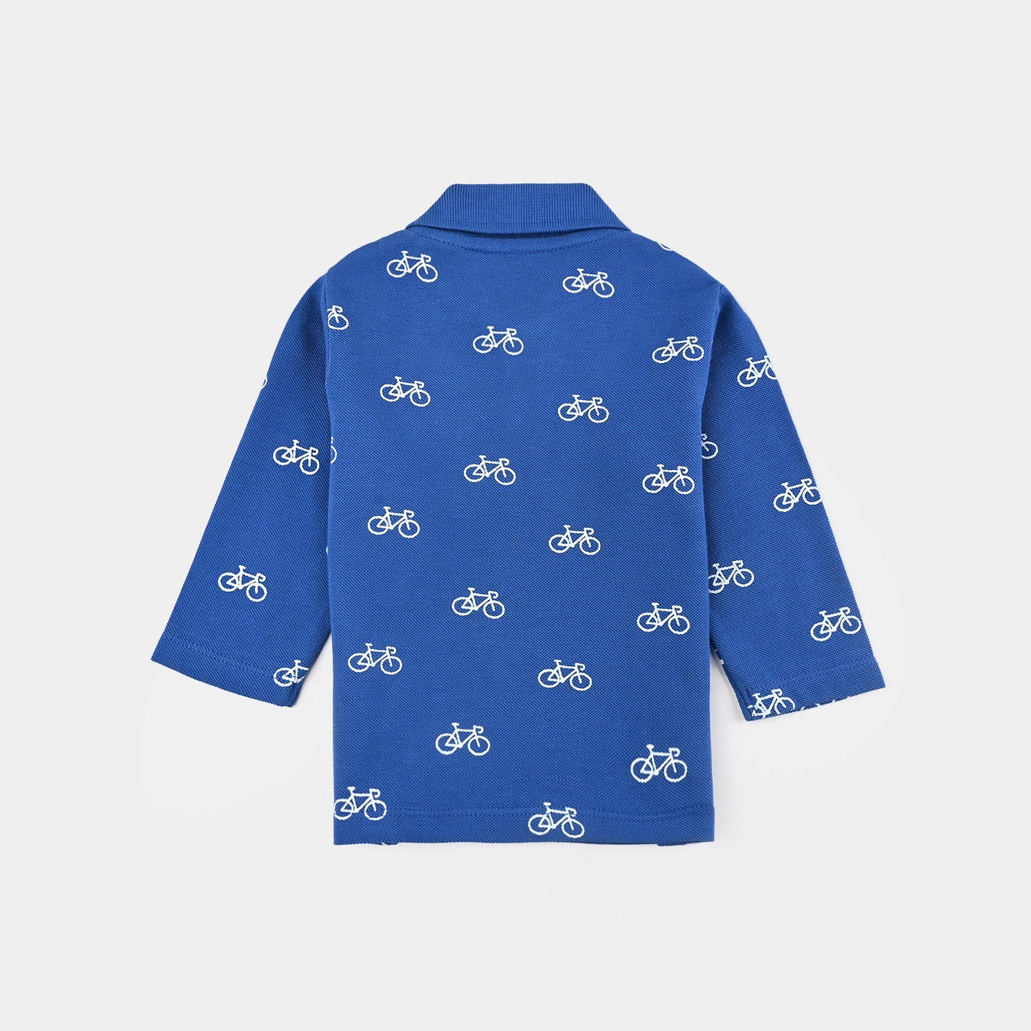 Infant Boys Jumbo Pique Polo F/S Cycle-C.Blue - Image 3