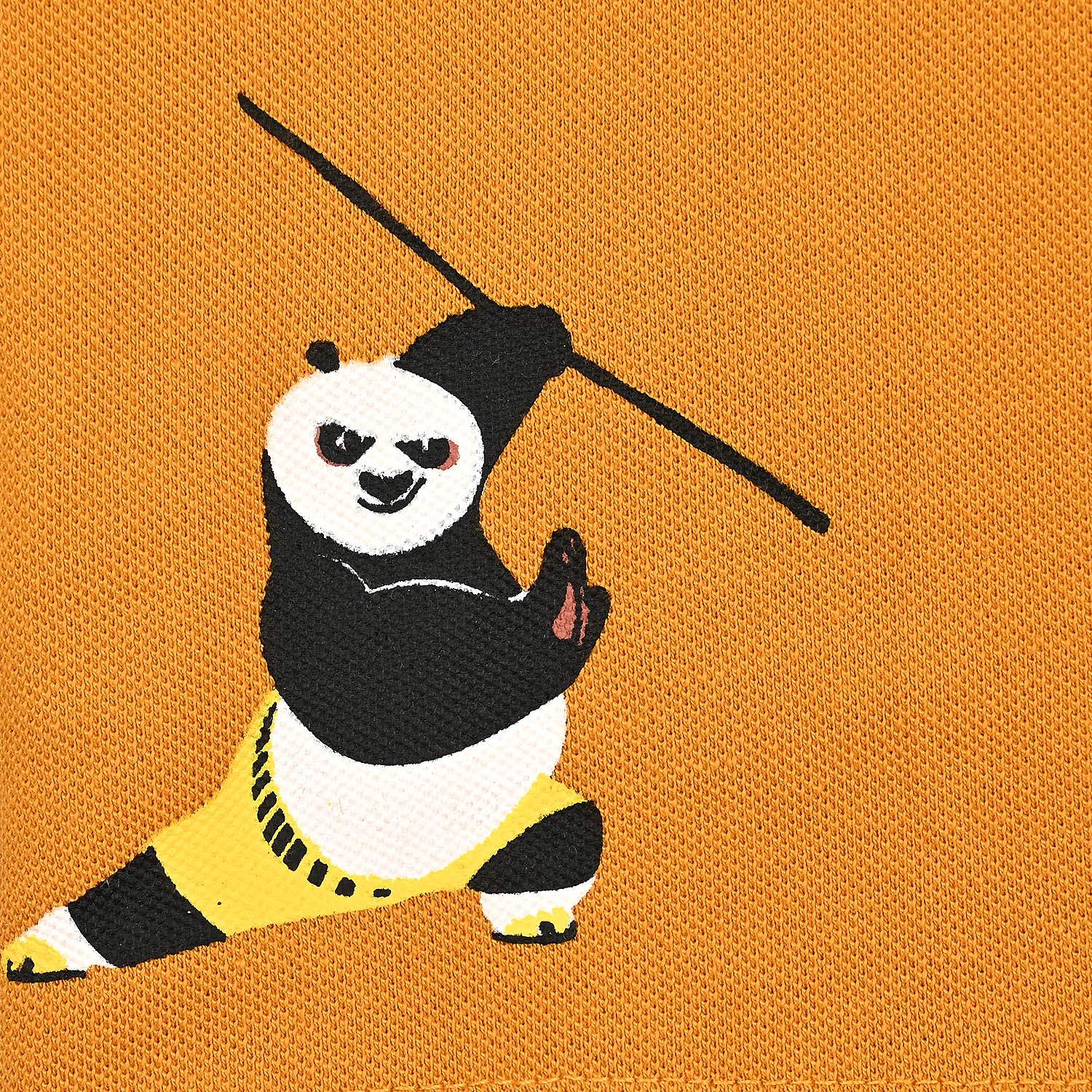 Infant Boys Jumbo Pique Polo (Panda) - Yellow - Image 3