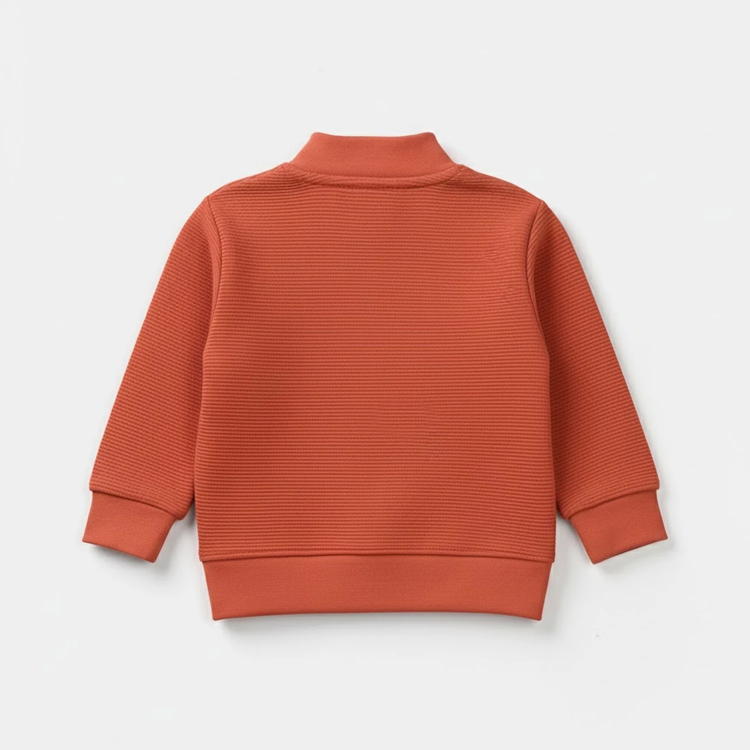 Infant Boys Ottoman Bomber Jacket - Orange - Image 3