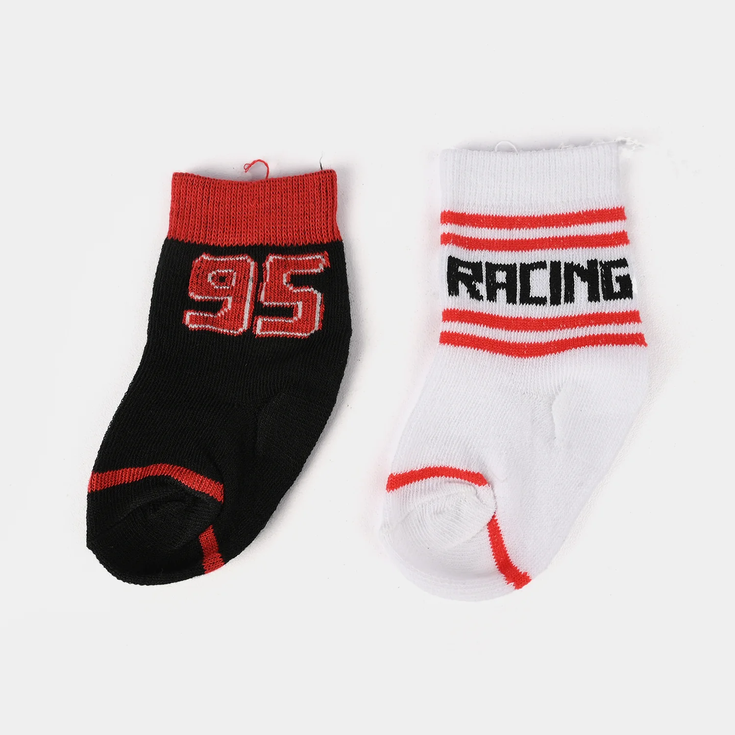 Infant Boys Pack of 2 Socks Racing - Black/white - Image 2