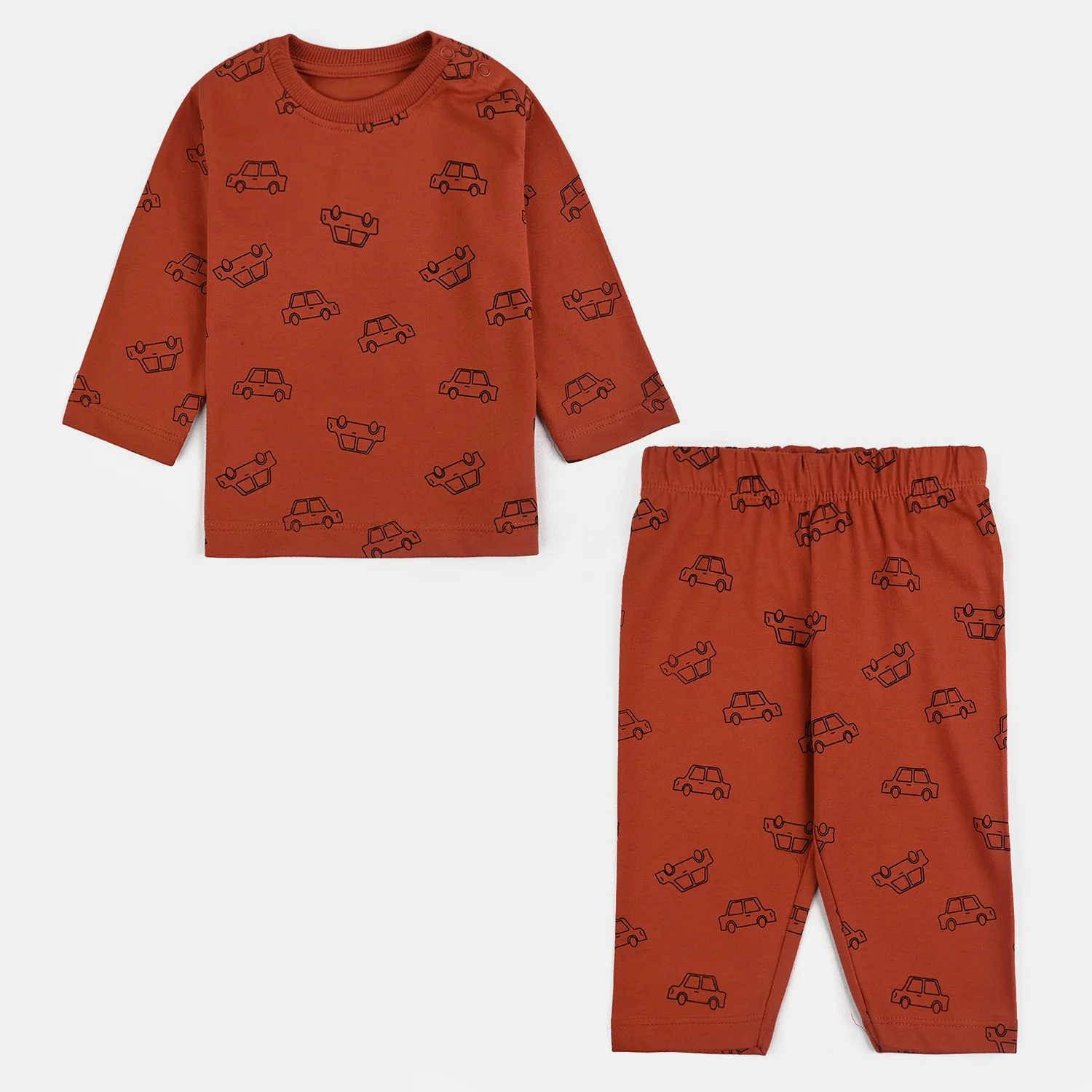 Infant Boys Poly Cotton Jersey Night Suit CARS
