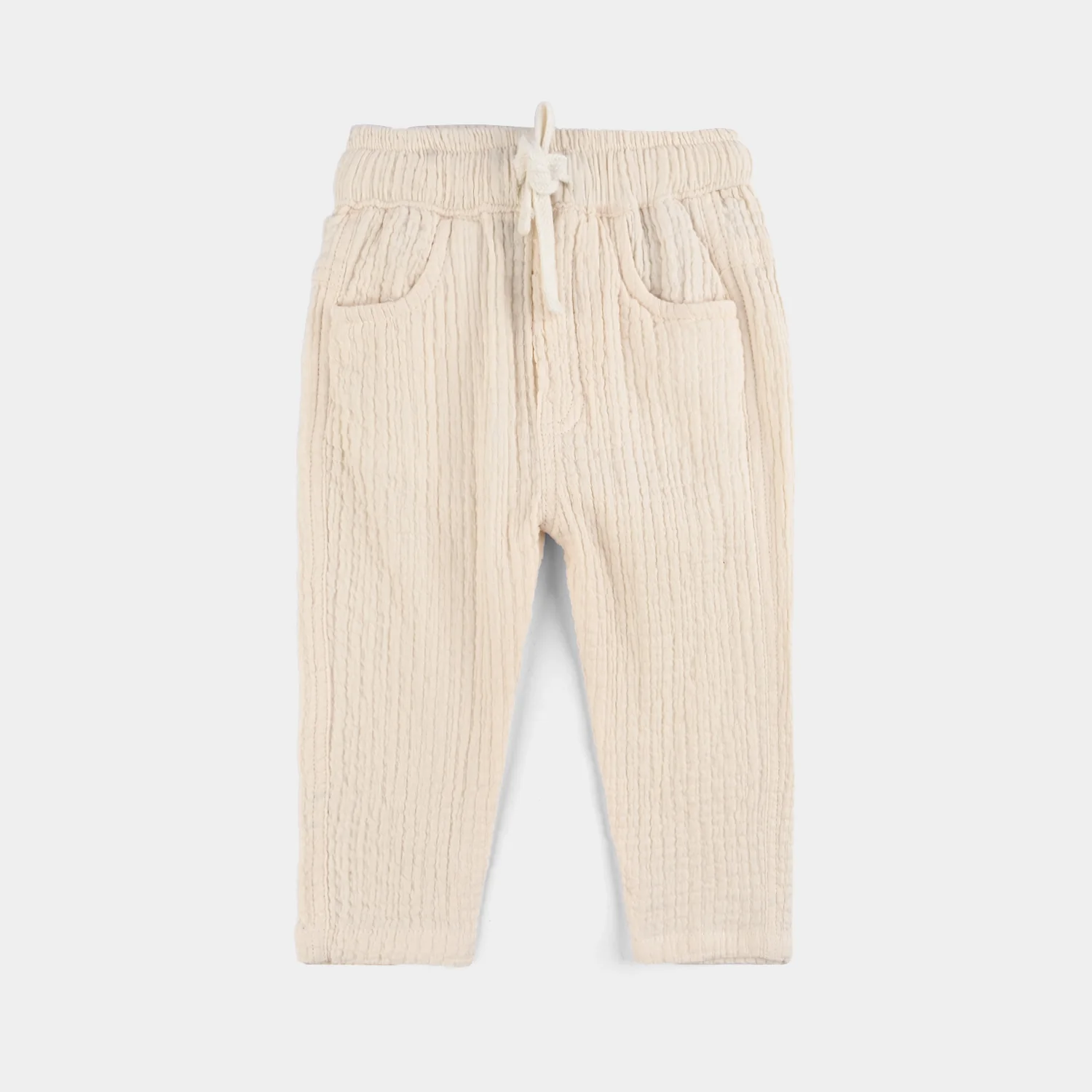 Infant Boys Poly Crinkle Suit - Off White - Image 5