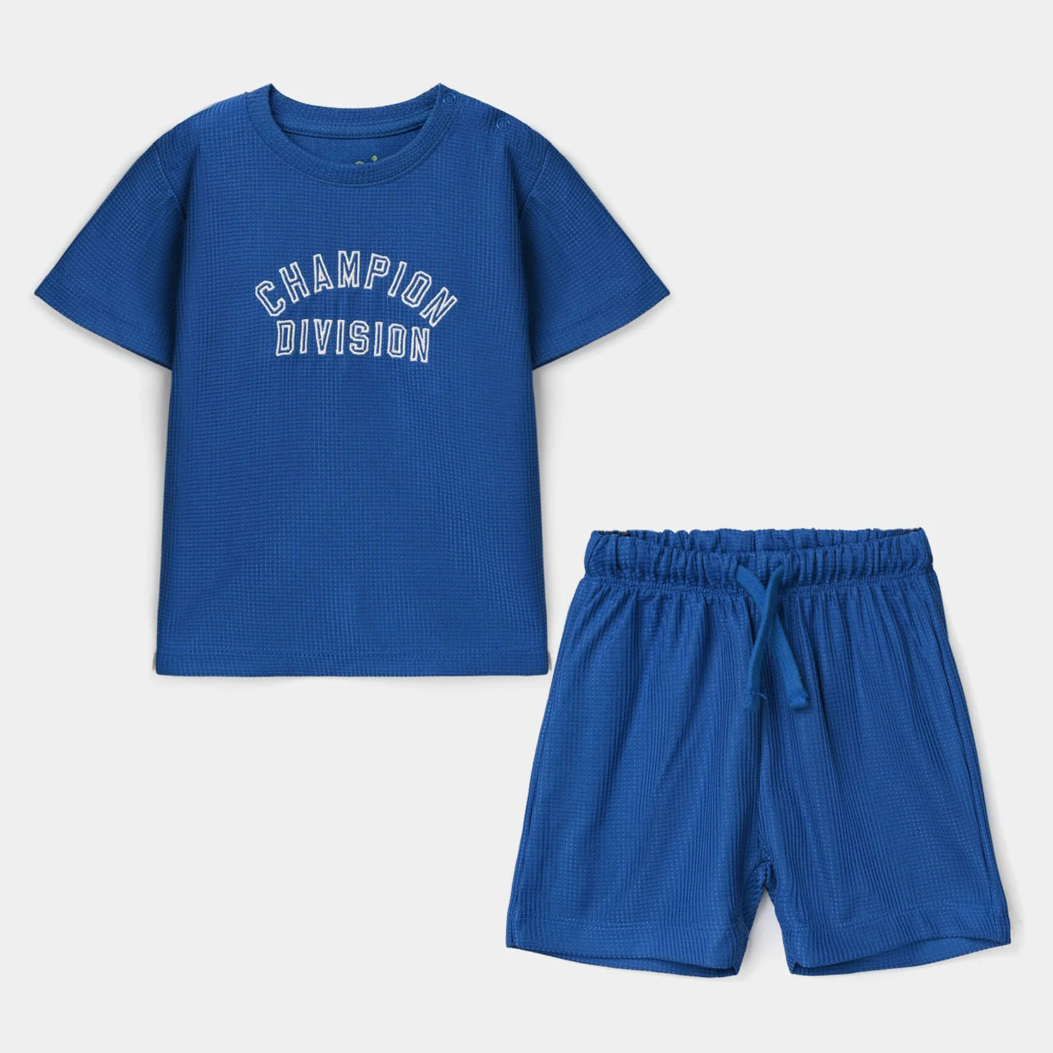 Infant Boys Poly Jersey Knitted Suit (CHAMPION) - Navy