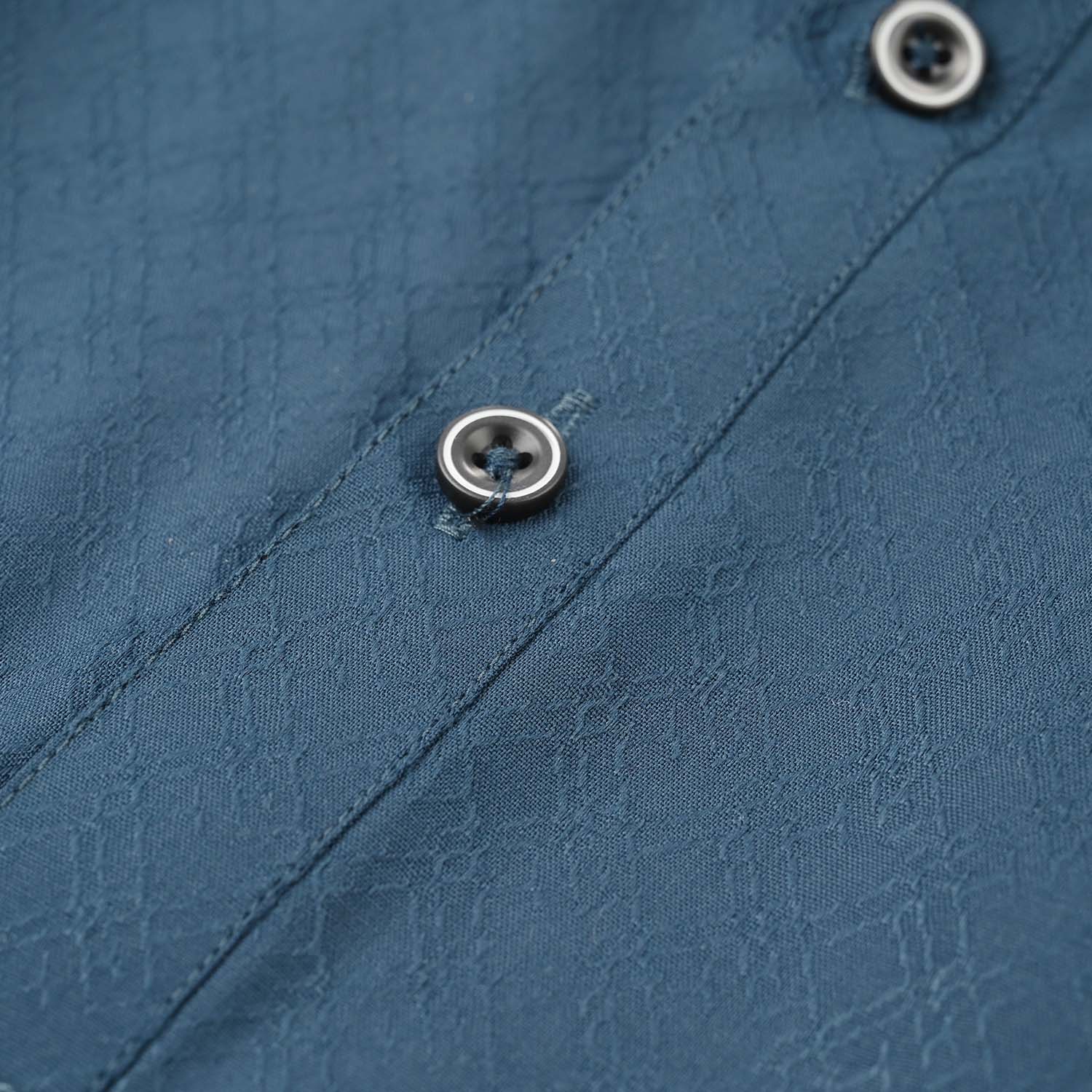 Infant Boys Poly Viscose Basic Kurta (Jacquard) - Teal Green - Image 3