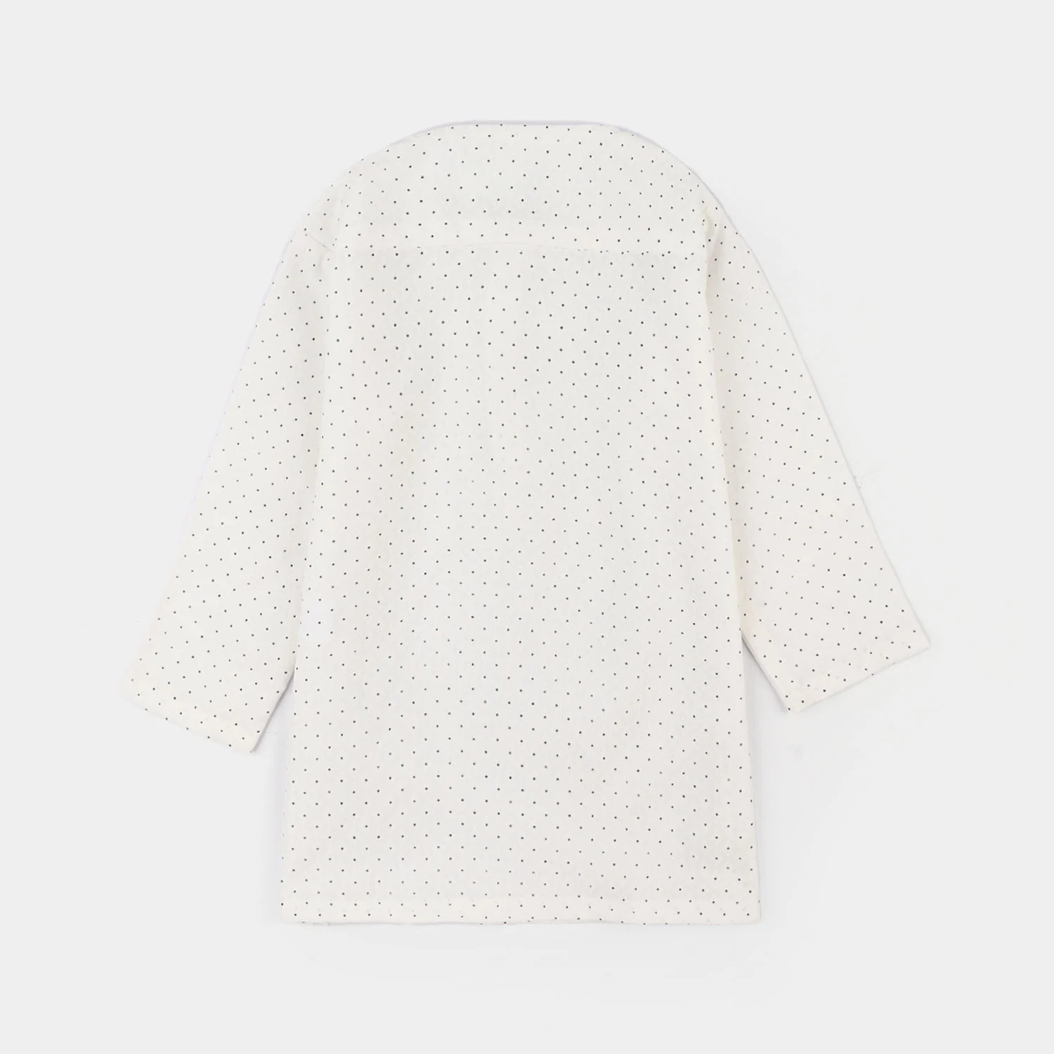 Infant Boys Poly Viscose Kurta Pajama - Off White - Image 4
