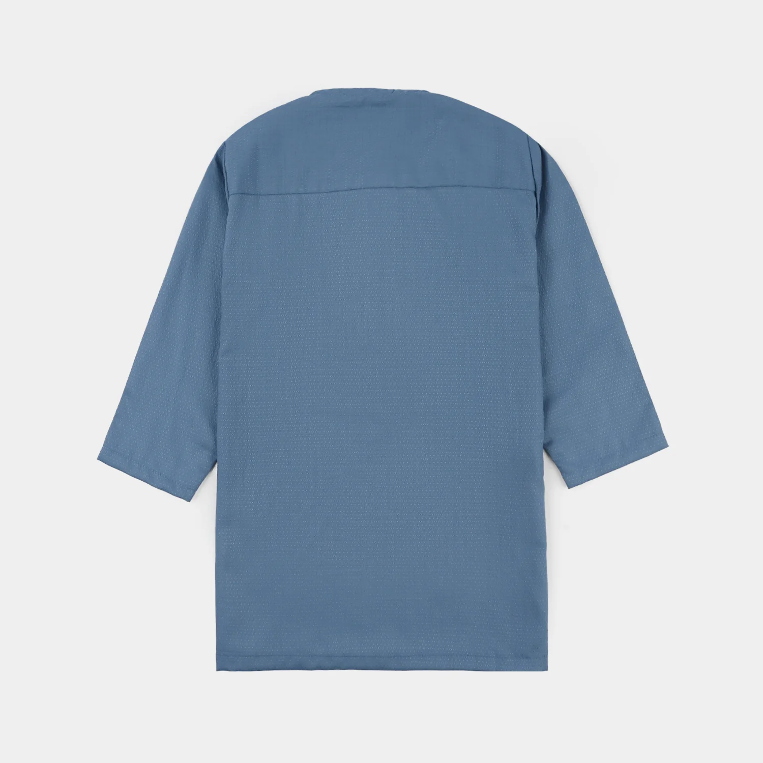 Infant Boys Poly Viscose Kurta Pajama (Dobby) - Grey - Image 3