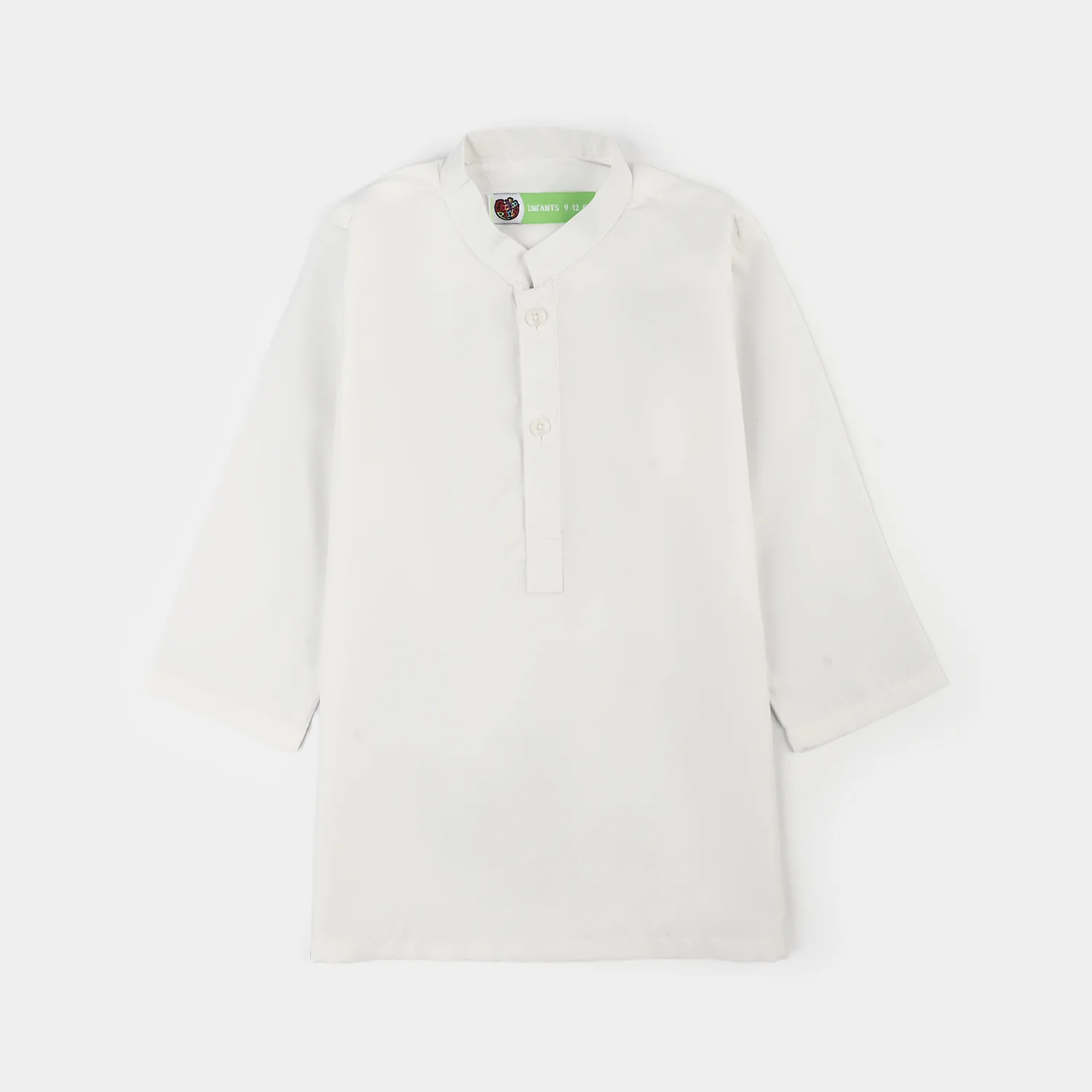 Infant Boys Poly Viscose Kameez Pajama (Blended) - White - Image 2