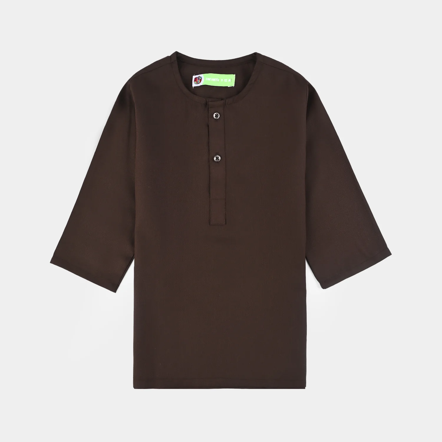 Infant Boys Poly Viscose 3 Piece Suit - BROWN - Image 2
