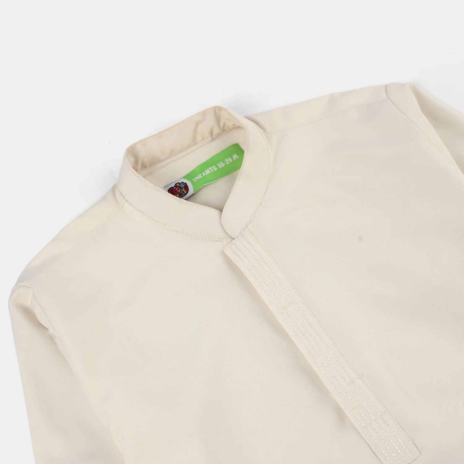 Infant Boys Poly Viscose 3-Piece Suit (After Glow) - Off-White - Image 5