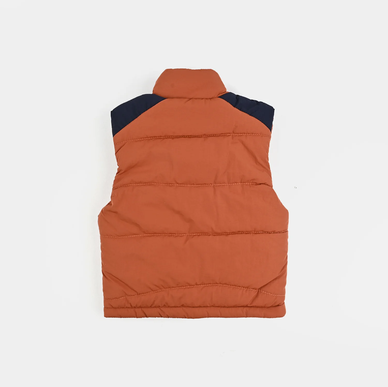 Infant Boys Quilted Jacket F/S Good Luck-ORANGE - Image 8