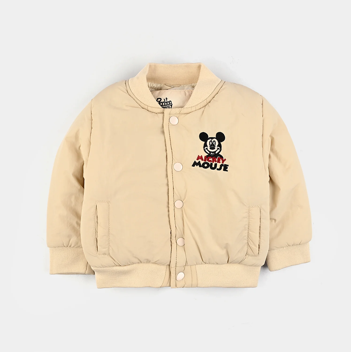 Infant Boys Quilted Jacket F/S-White